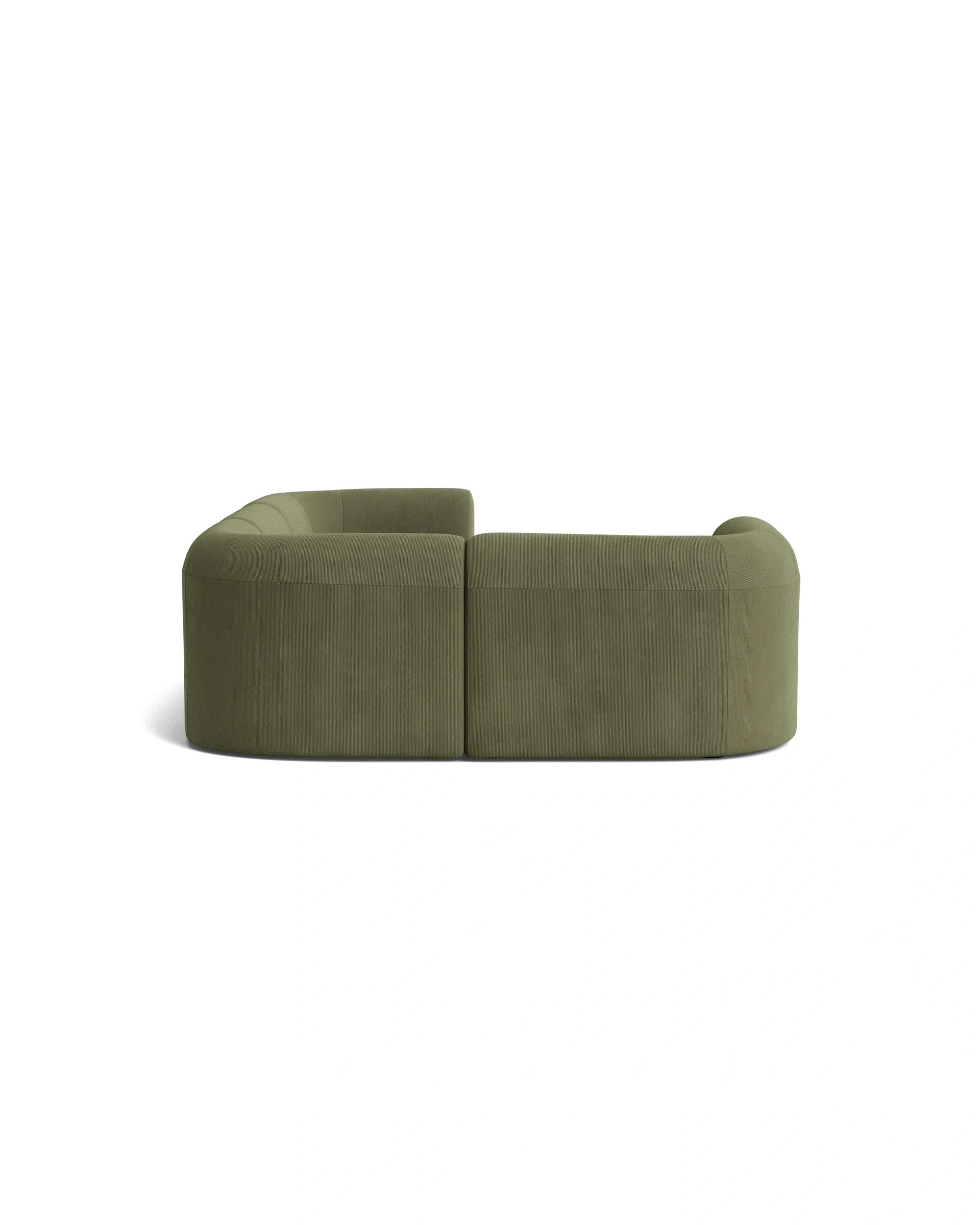 Berg LHF Closed Chaise Sofa - Corduroy Forest
