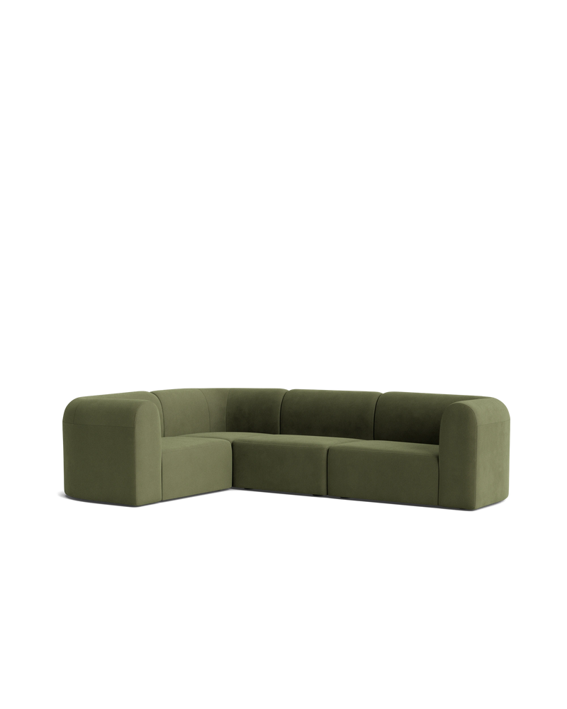 Berg LHF Closed Chaise Sofa - Corduroy Forest