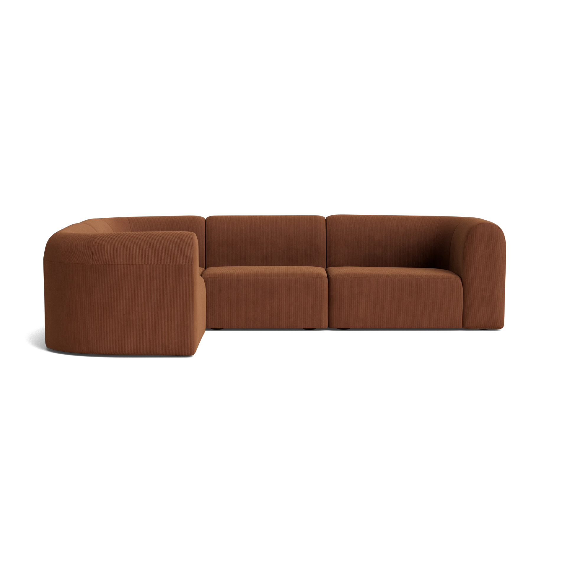 Berg LHF Closed Chaise Sofa - Corduroy Cocoa