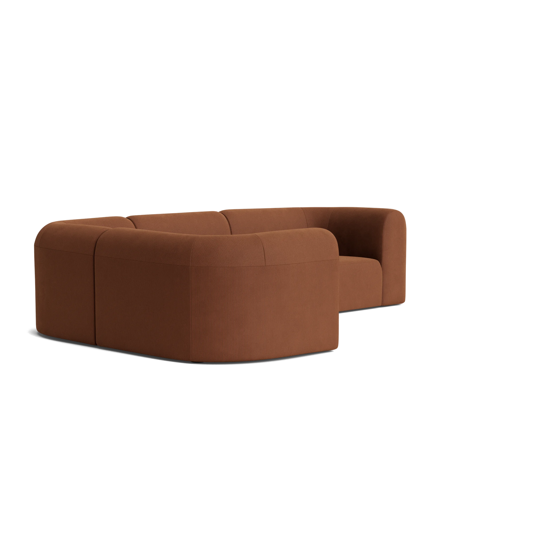 Berg LHF Closed Chaise Sofa - Corduroy Cocoa