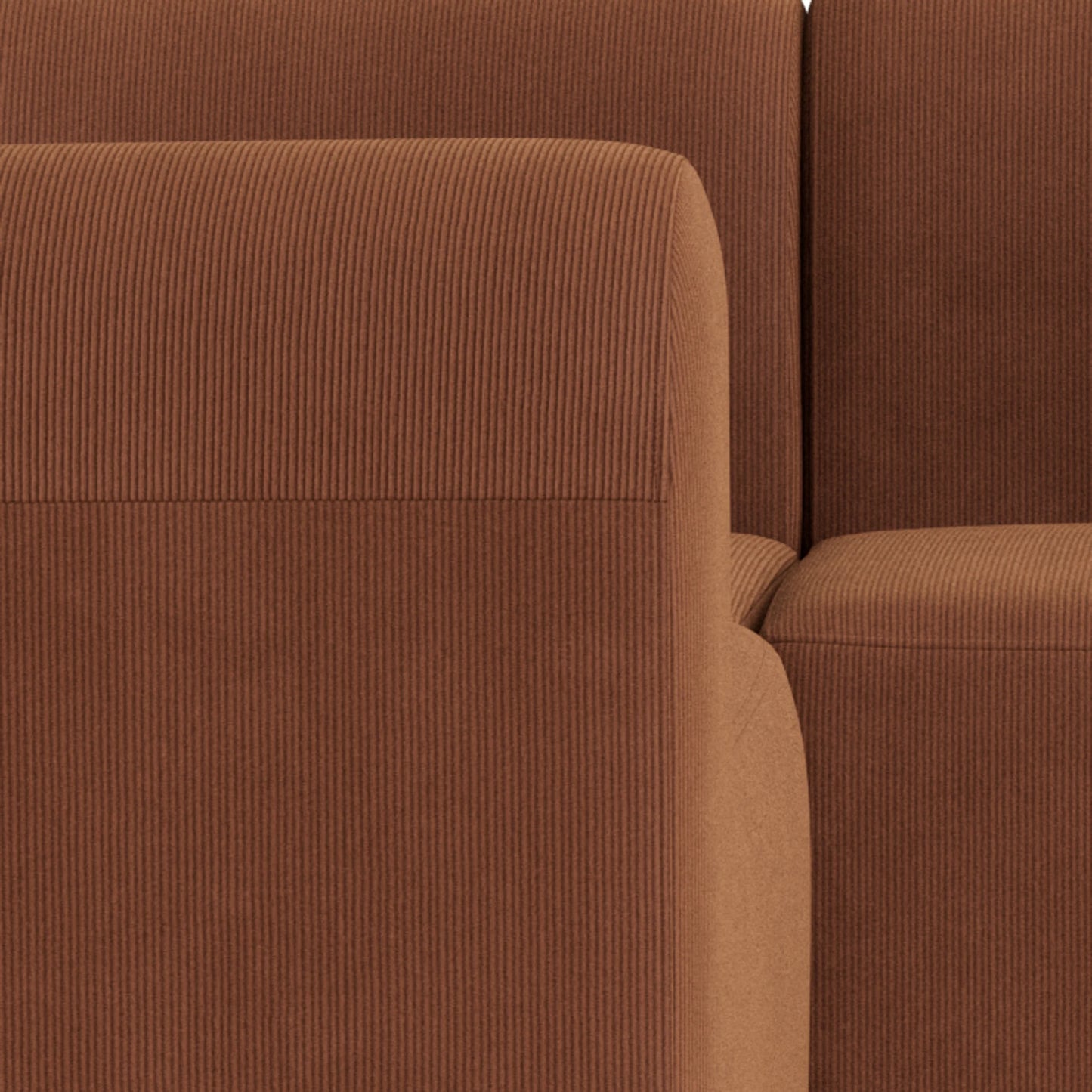 Berg LHF Closed Chaise Sofa - Corduroy Cocoa