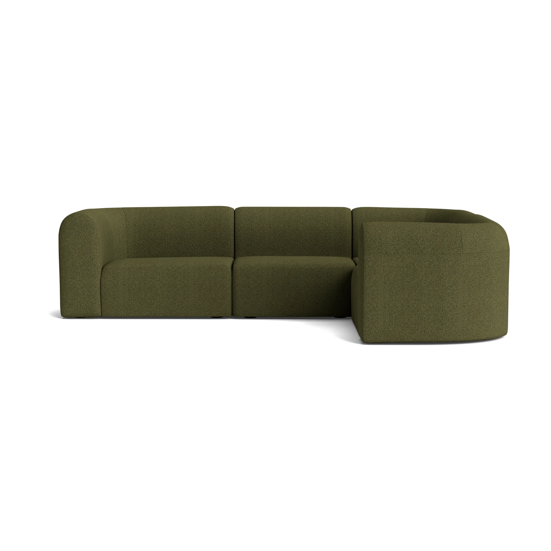 Berg RHF Closed Chaise Sofa - Copenhagen Forest
