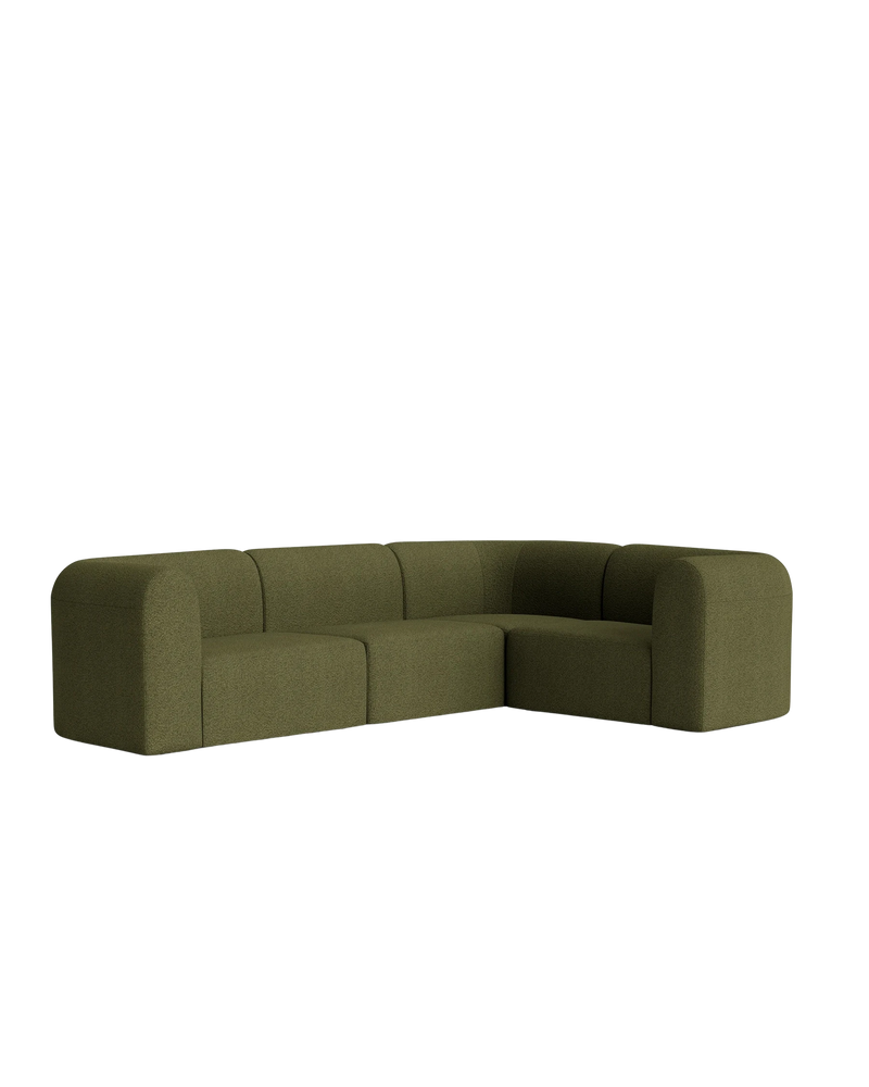 Berg RHF Closed Chaise Sofa - Copenhagen Forest
