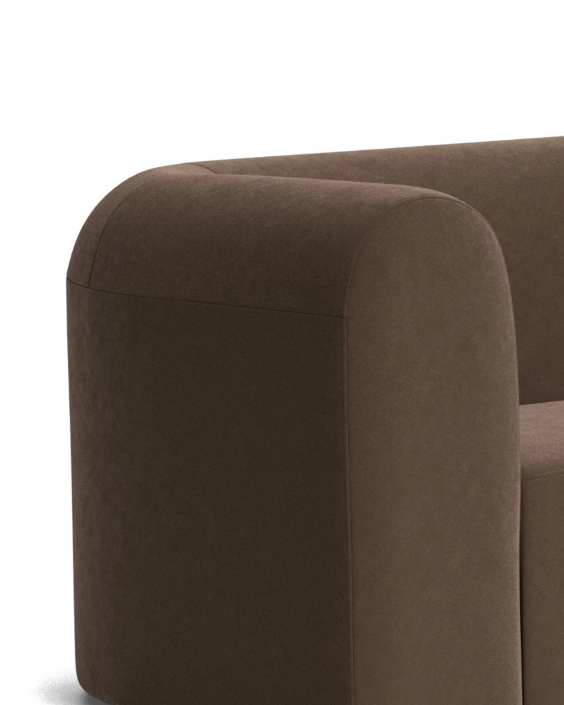 Berg RHF Closed Chaise Sofa - Eden Java