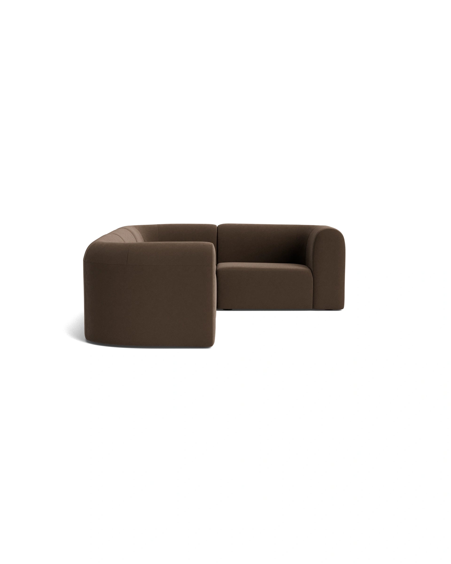 Berg RHF Closed Chaise Sofa - Eden Java