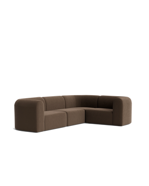 Berg RHF Closed Chaise Sofa - Eden Java