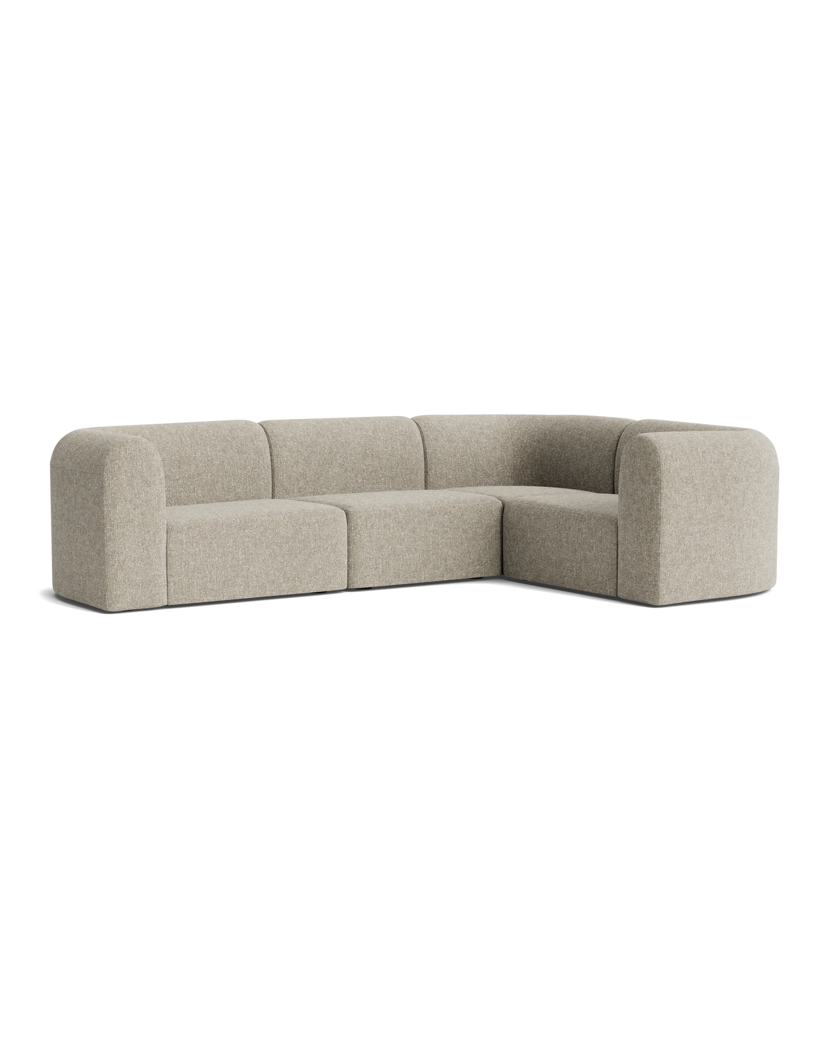 Berg RHF Closed Chaise Sofa - Fleck Smoke