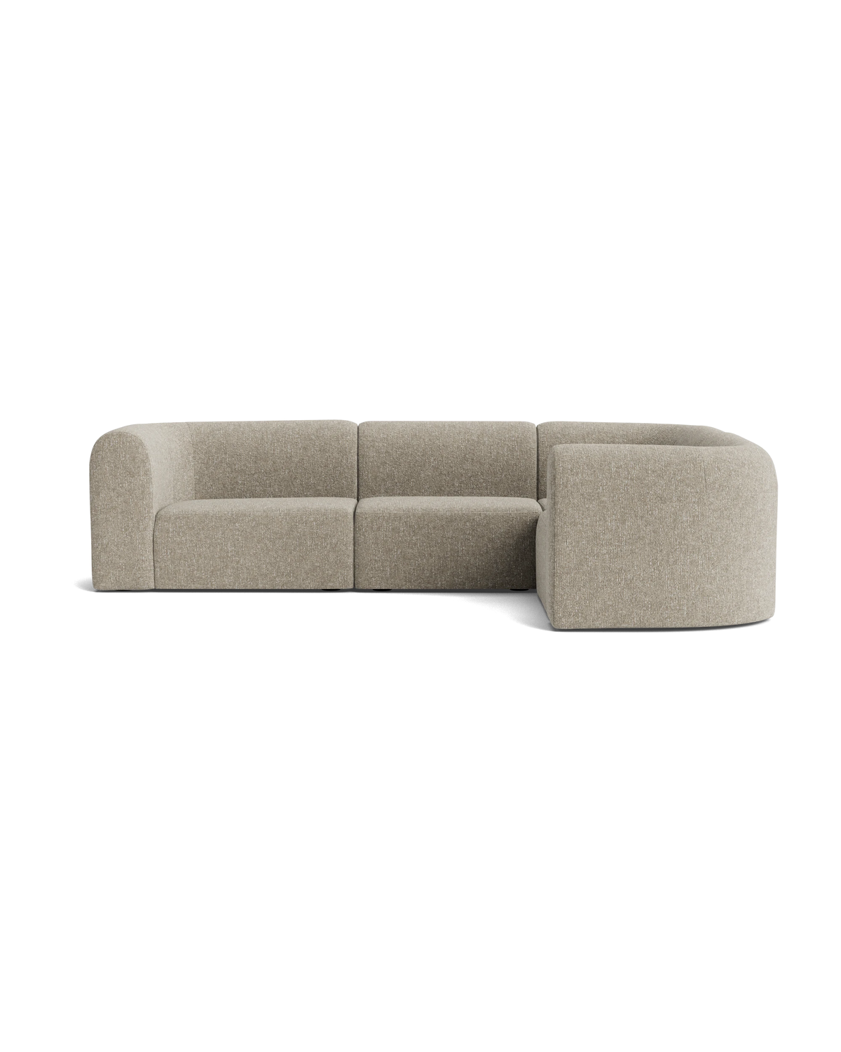 Berg RHF Closed Chaise Sofa - Fleck Smoke