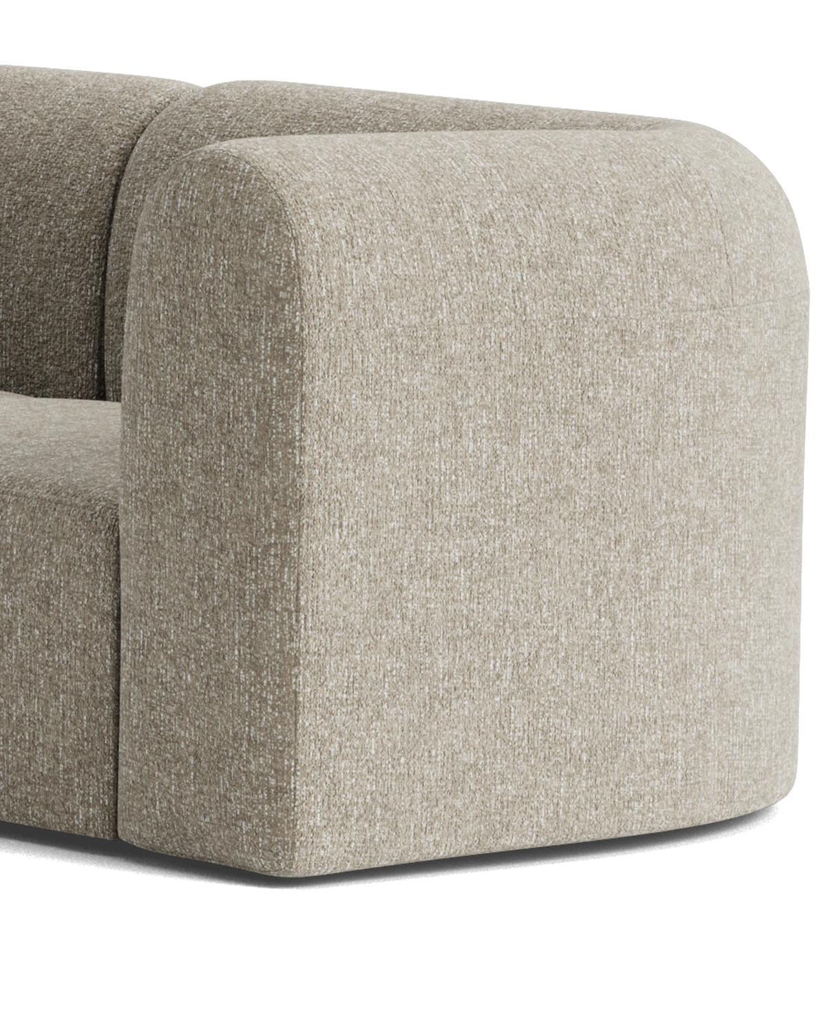 Berg RHF Closed Chaise Sofa - Fleck Smoke