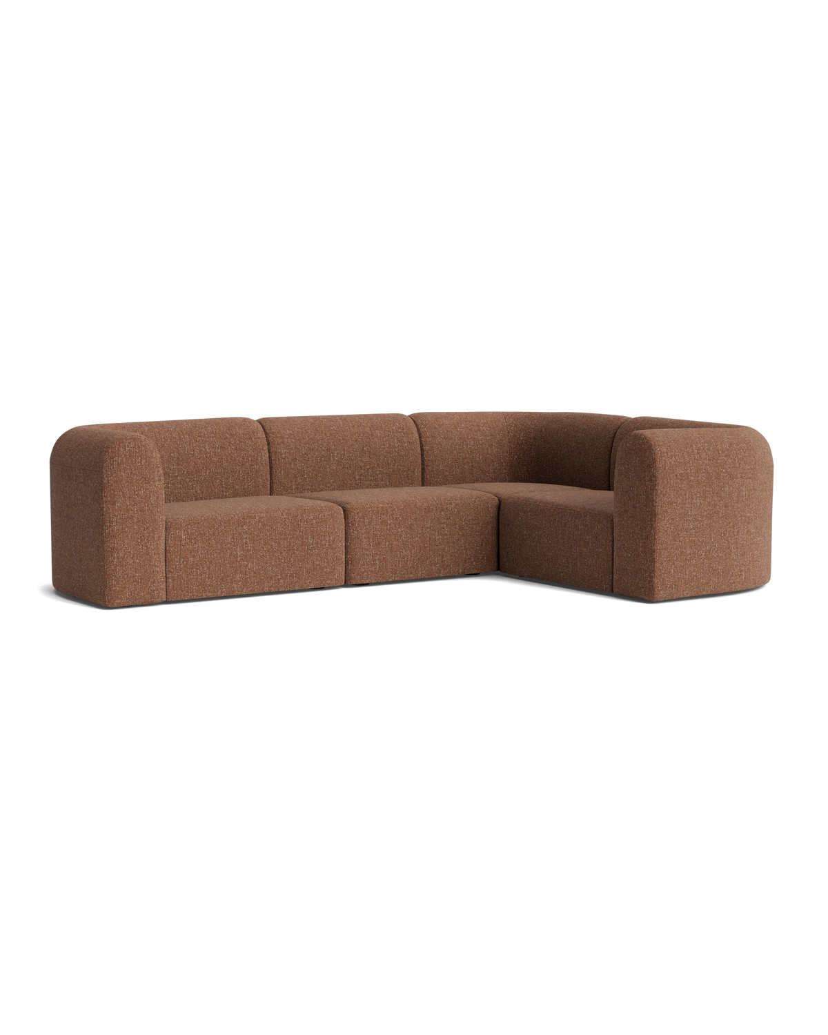 Berg RHF Closed Chaise Sofa - Fleck Rust