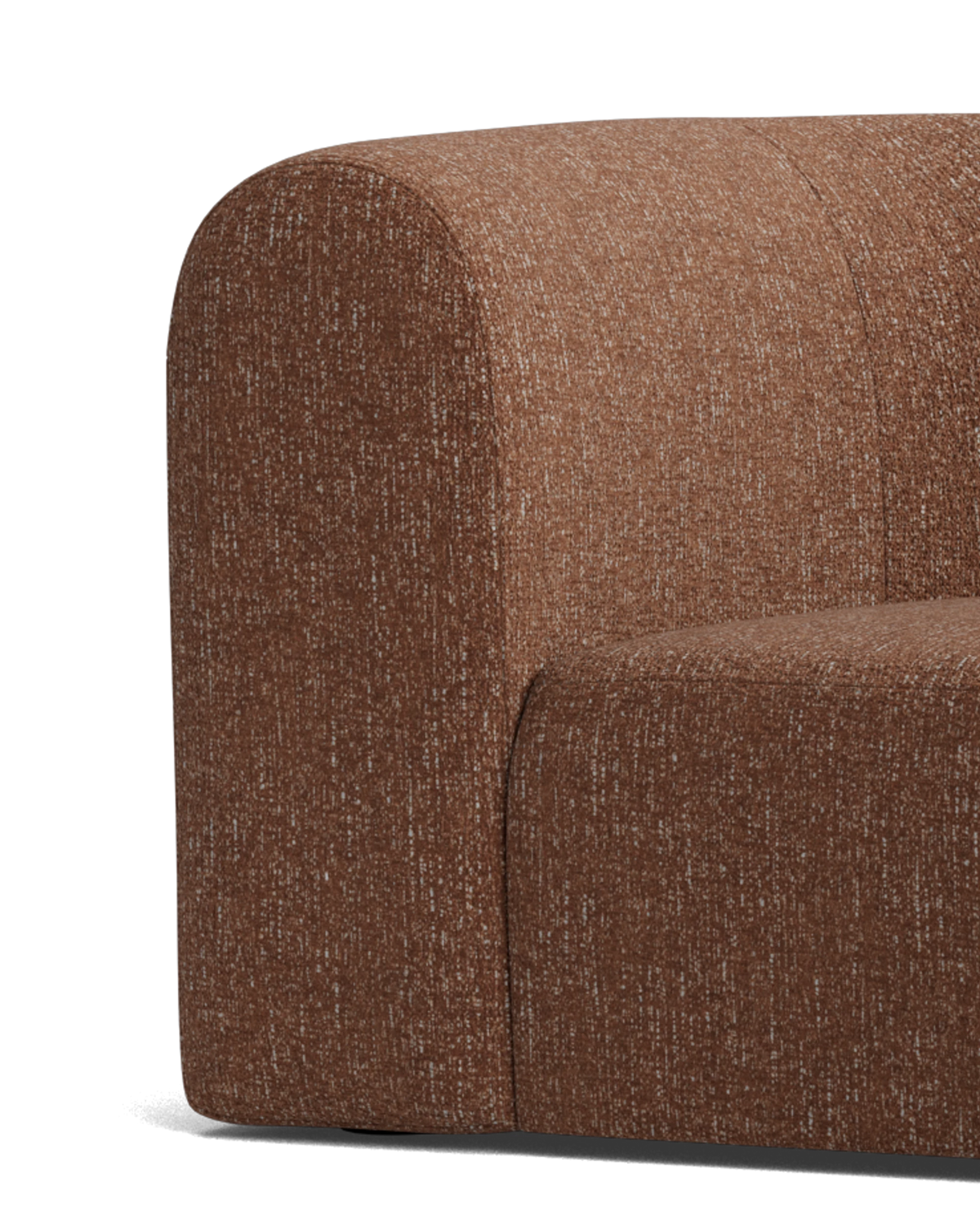 Berg RHF Closed Chaise Sofa - Fleck Rust