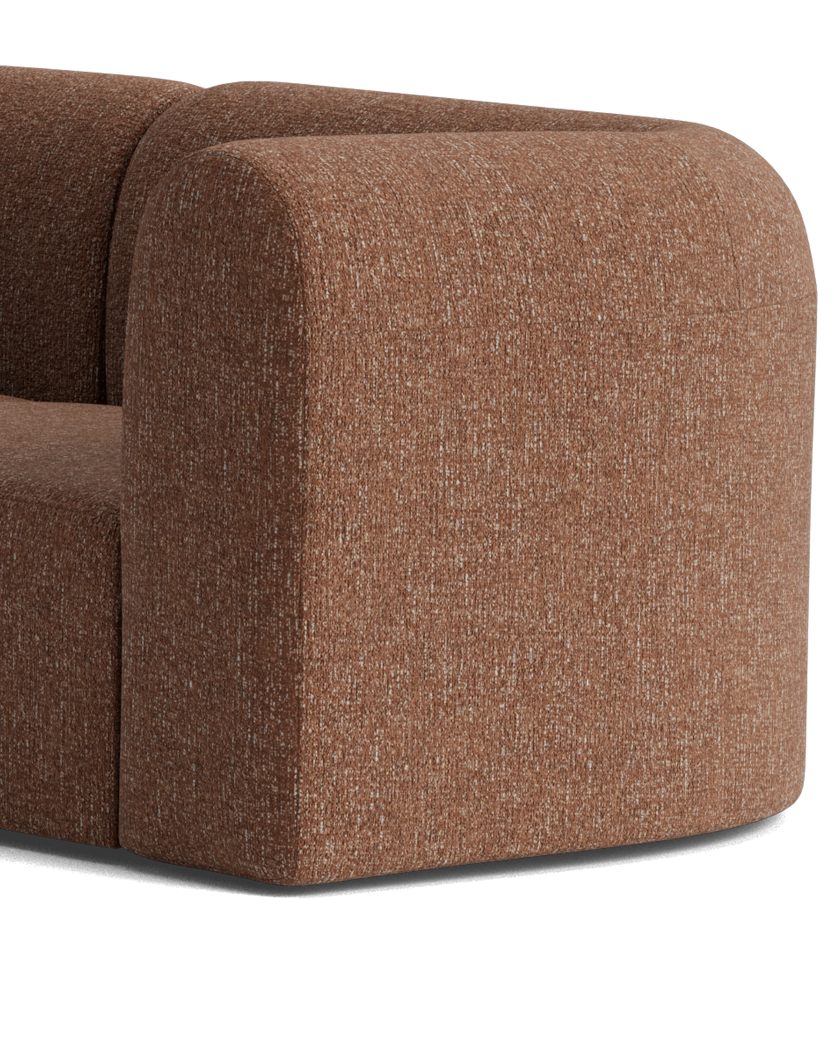 Berg RHF Closed Chaise Sofa - Fleck Rust
