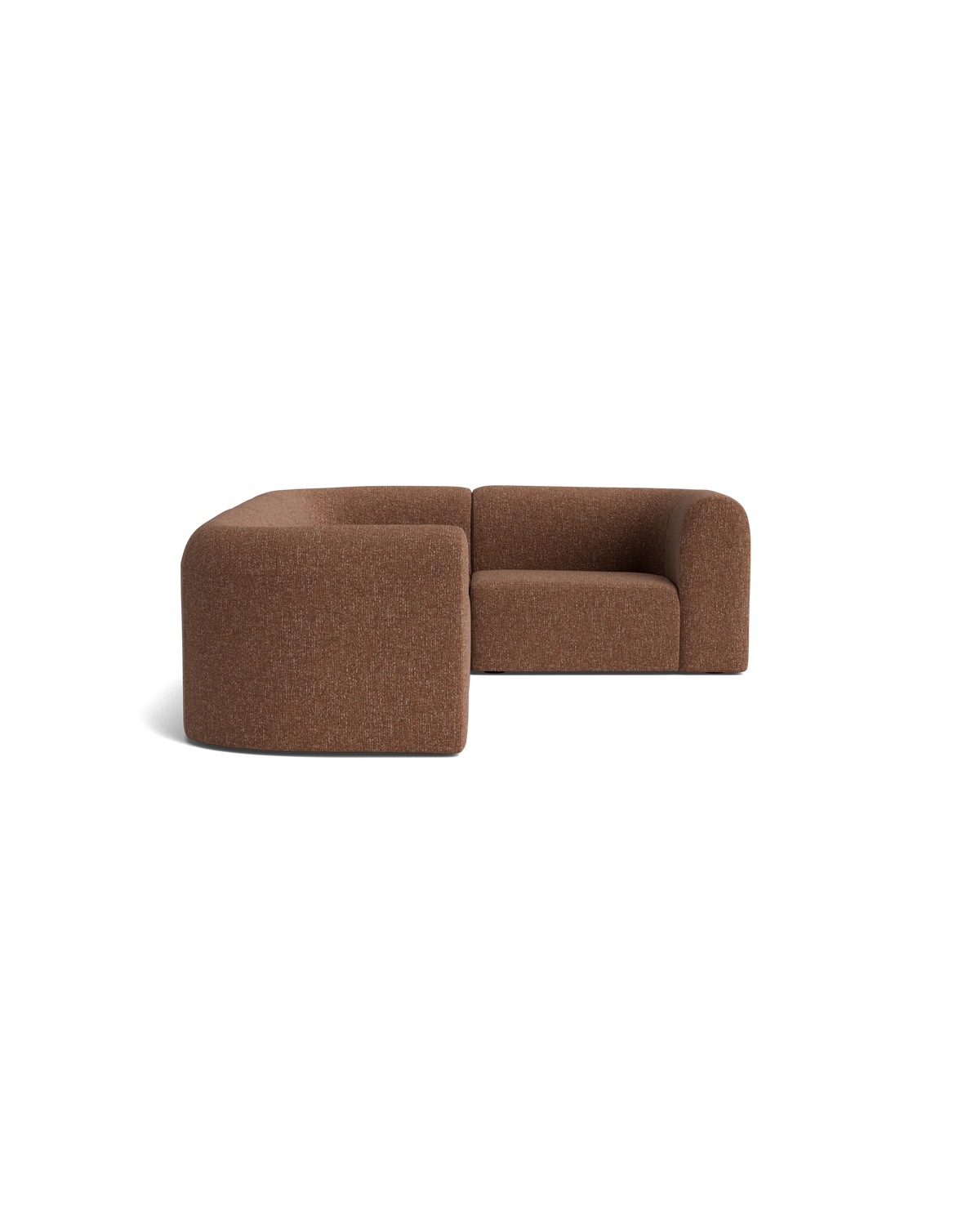 Berg RHF Closed Chaise Sofa - Fleck Rust