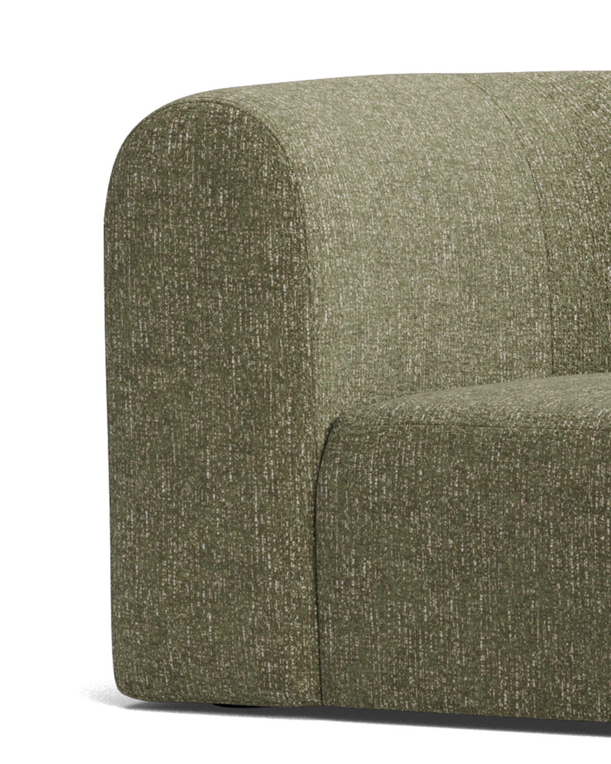 Berg RHF Closed Chaise Sofa - Fleck Olive