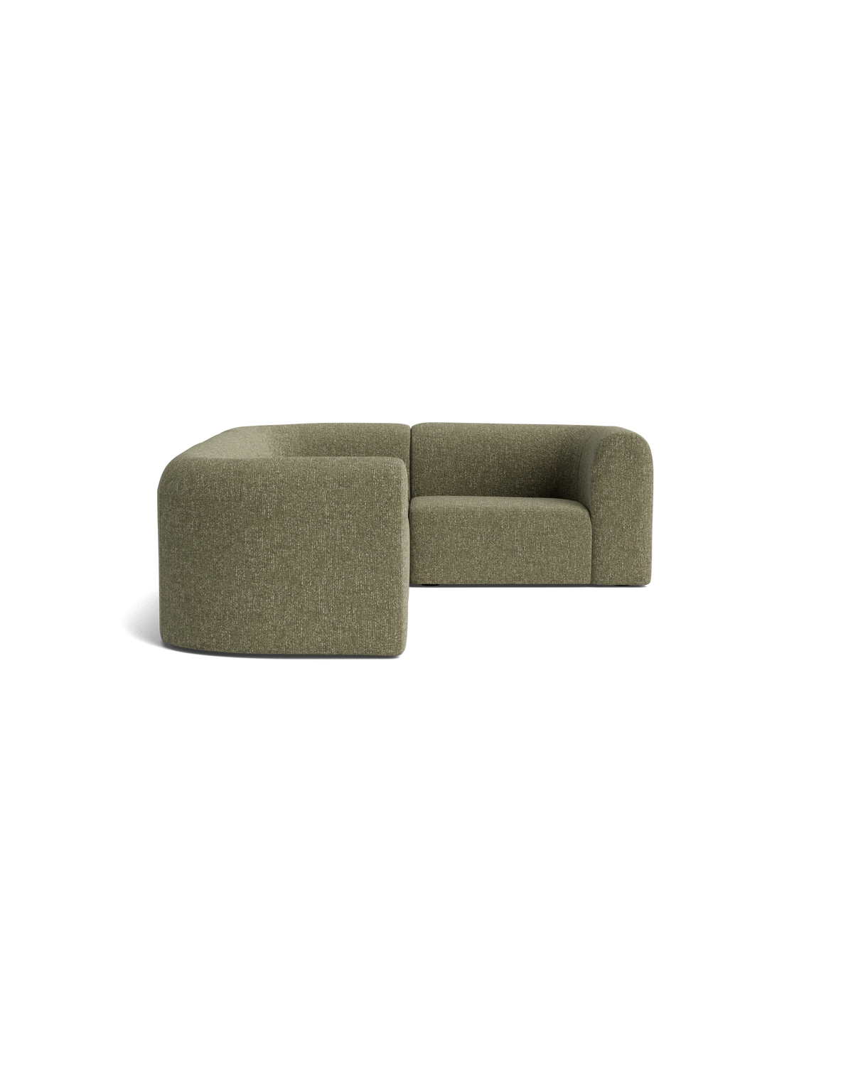 Berg RHF Closed Chaise Sofa - Fleck Olive