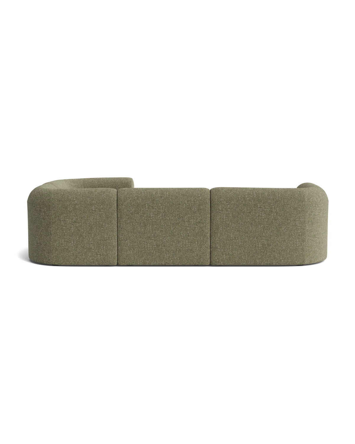 Berg RHF Closed Chaise Sofa - Fleck Olive