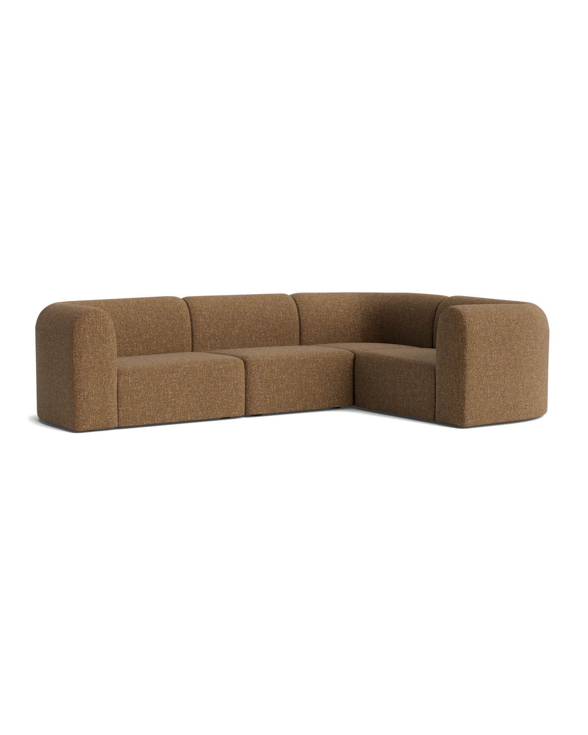 Berg RHF Closed Chaise Sofa - Fleck Ginger