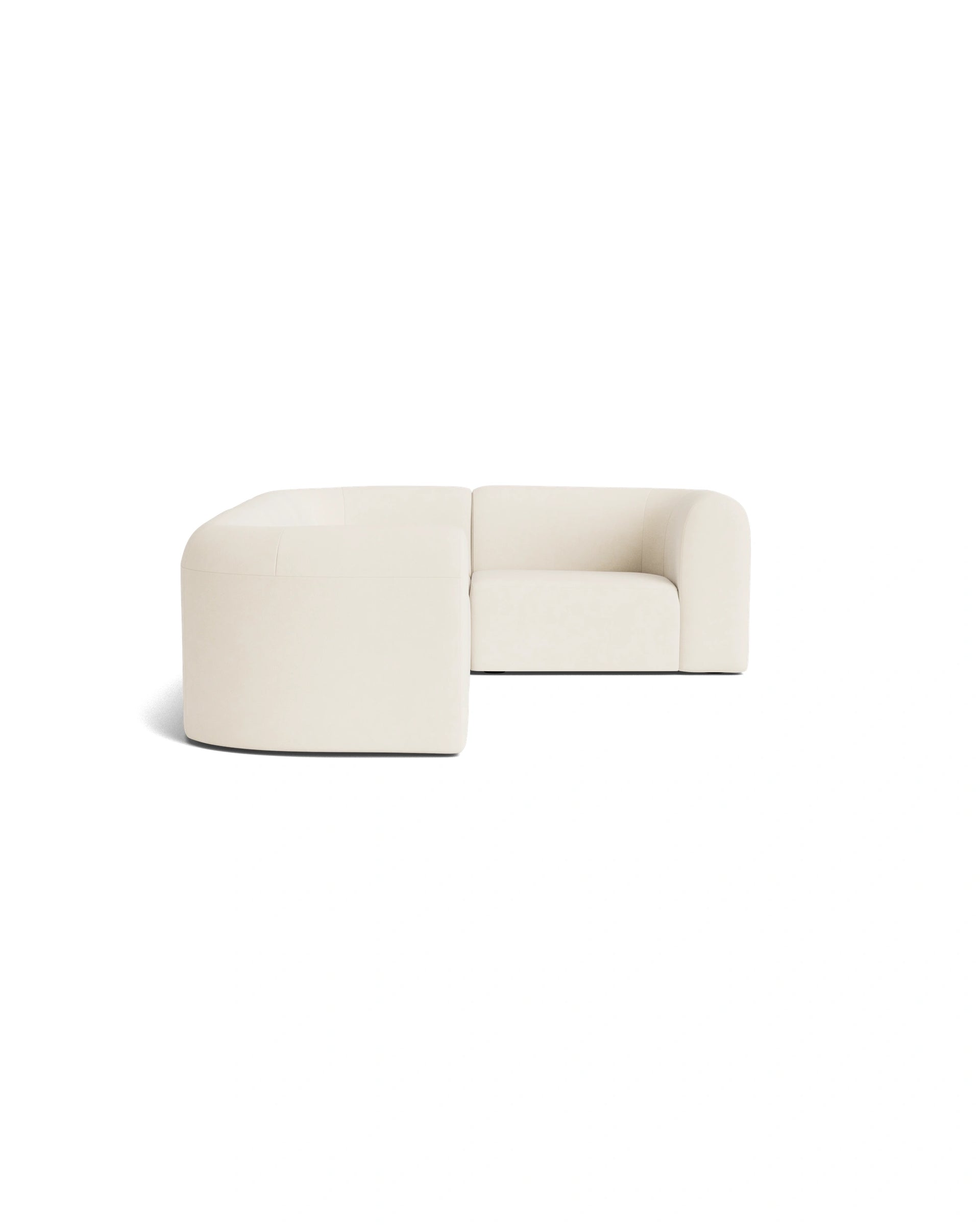 Berg RHF Closed Chaise Sofa - Fossil Vanilla