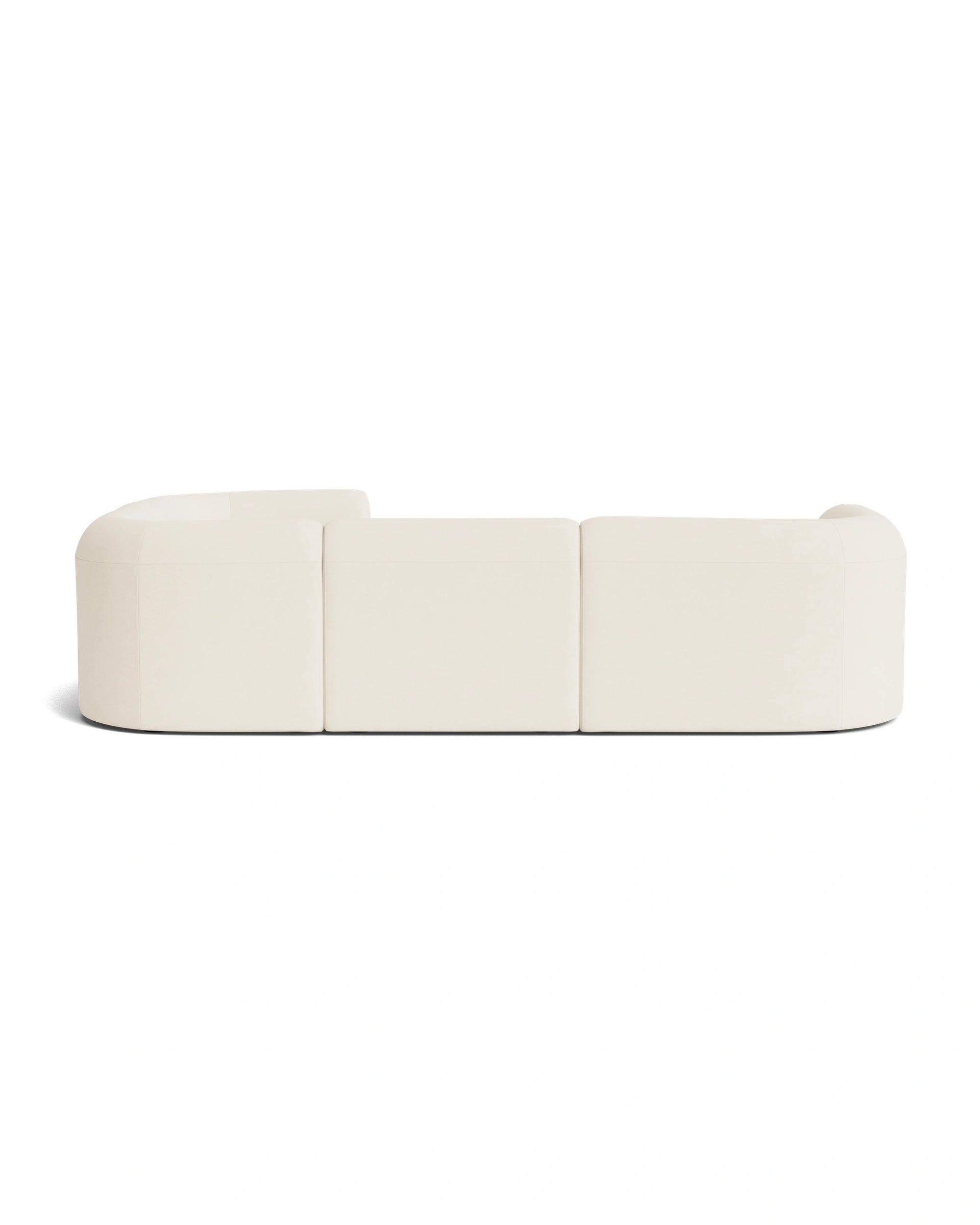 Berg RHF Closed Chaise Sofa - Fossil Vanilla
