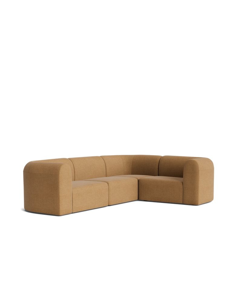 Berg RHF Closed Chaise Sofa - Fossil Fawn