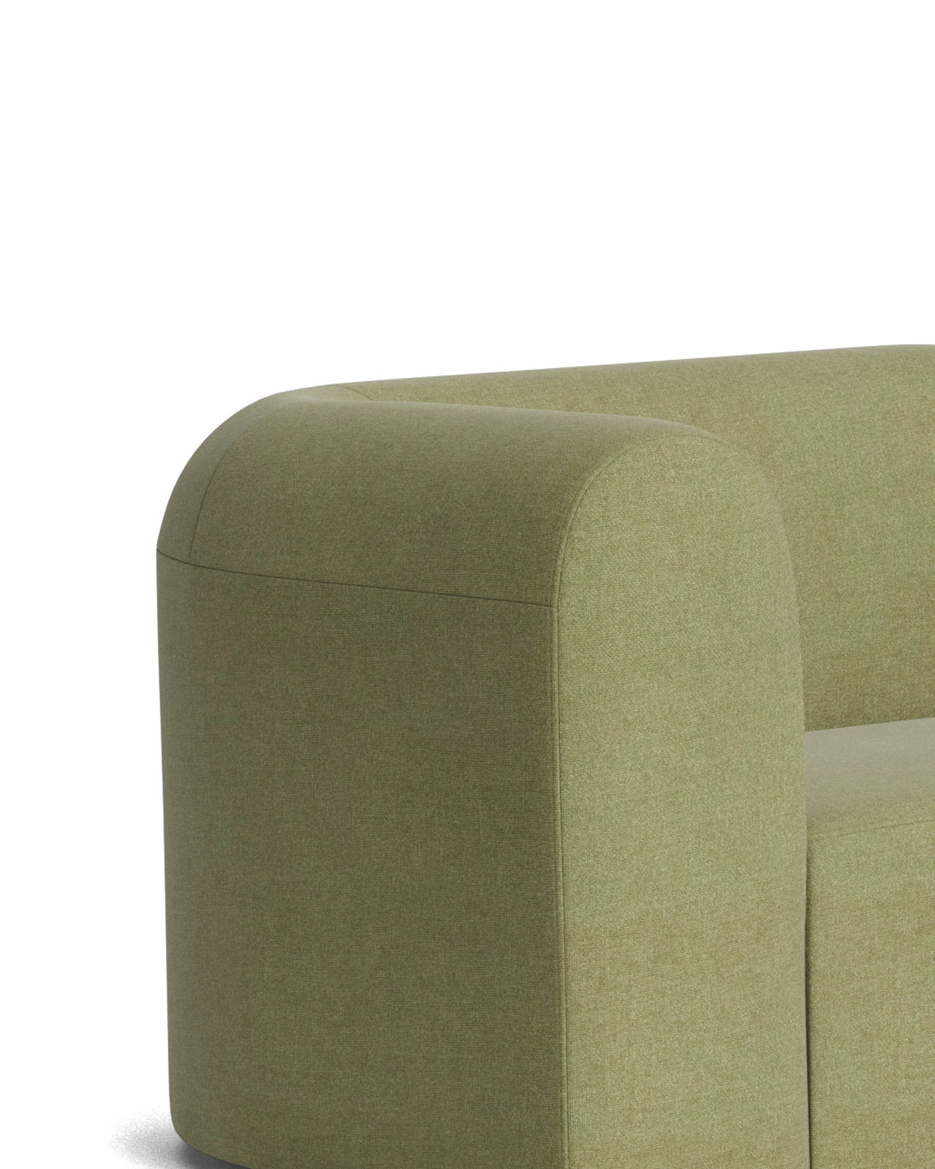 Berg RHF Closed Chaise Sofa - Fossil Eucalyptus