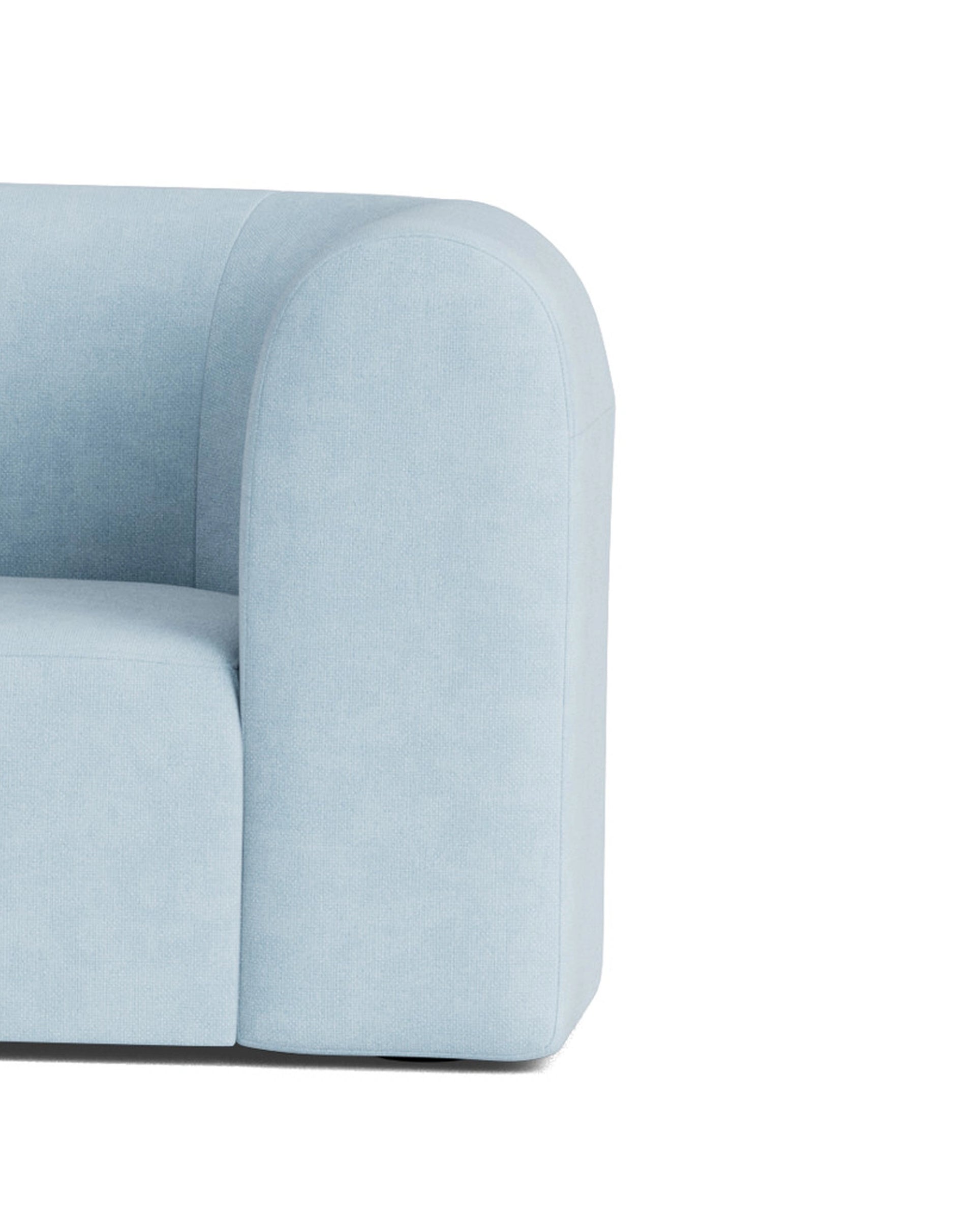 Berg RHF Closed Chaise Sofa - Fossil Powder Blue