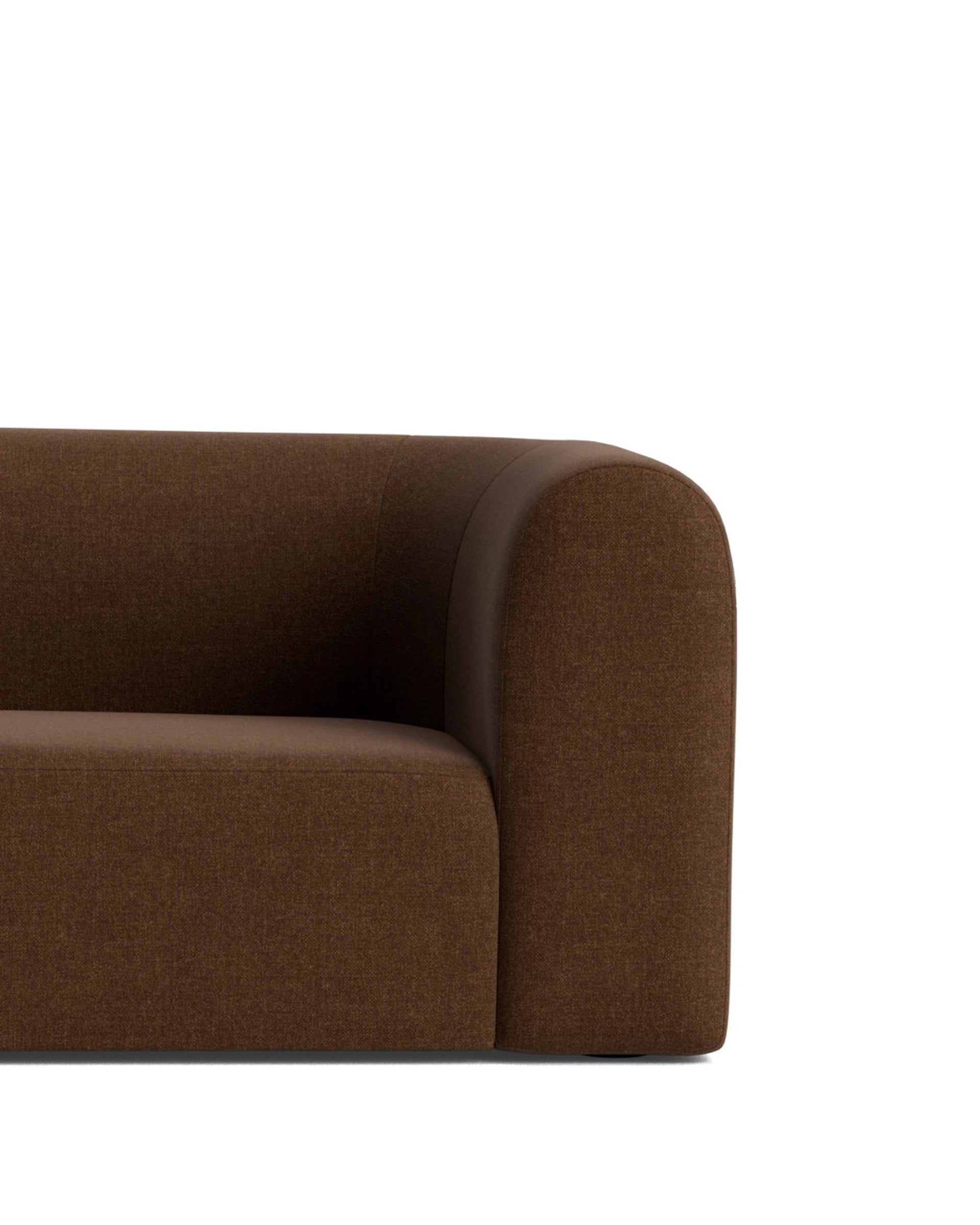 Berg RHF Closed Chaise Sofa - Fossil Chocolate