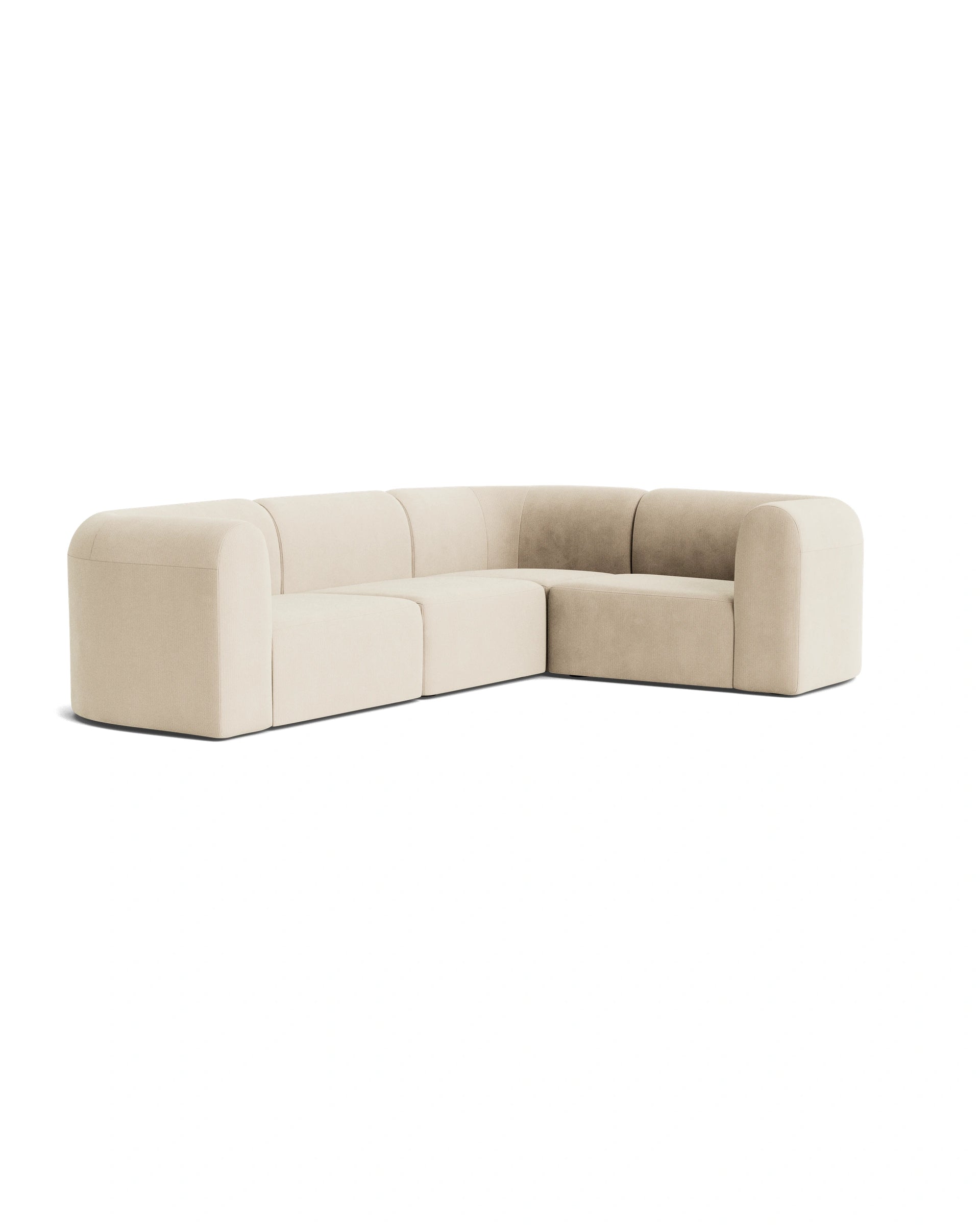 Berg RHF Closed Chaise Sofa - Corduroy Mist
