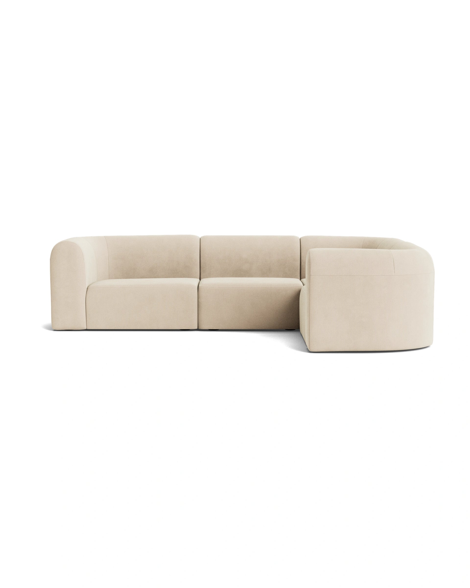 Berg RHF Closed Chaise Sofa - Corduroy Mist