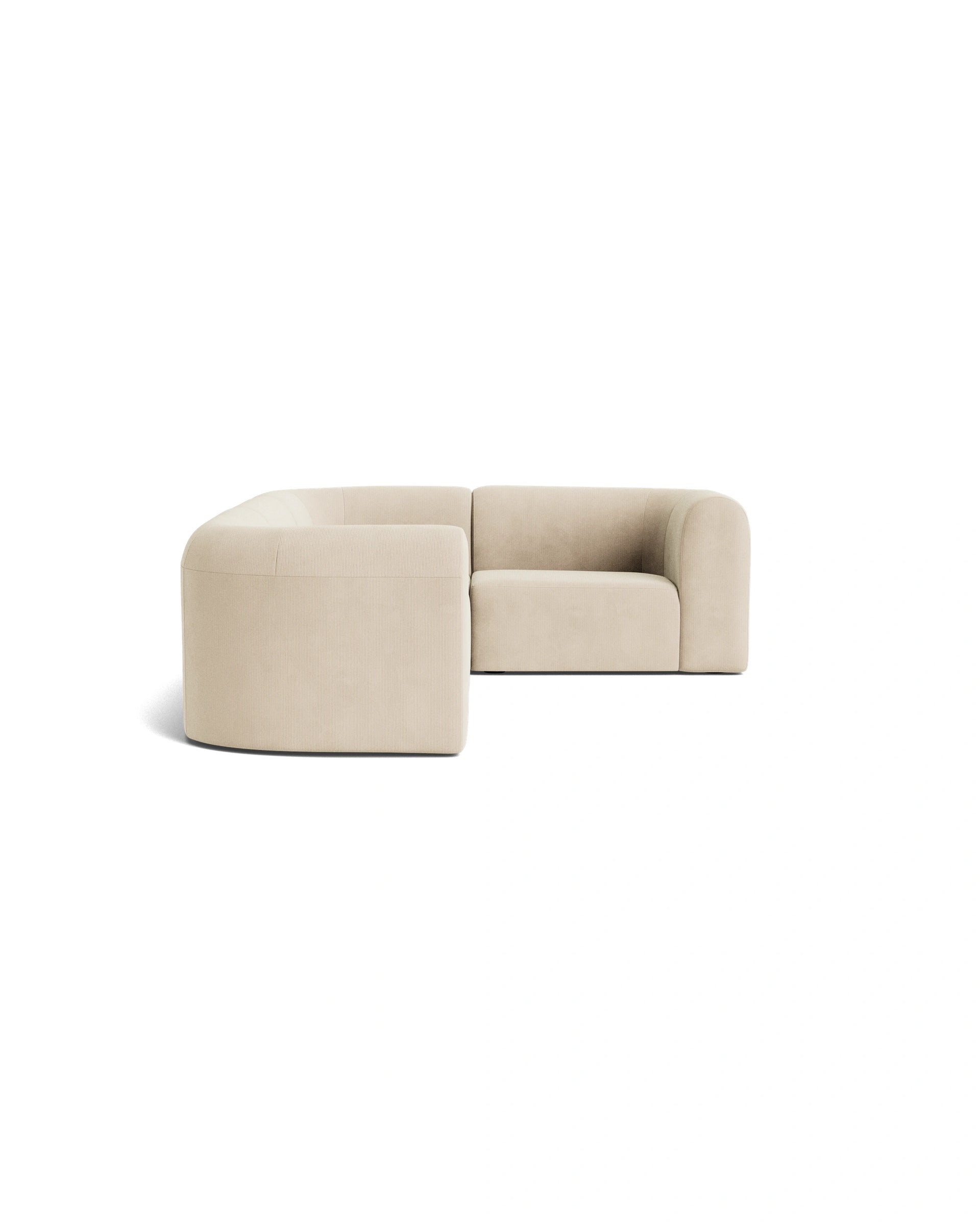 Berg RHF Closed Chaise Sofa - Corduroy Mist