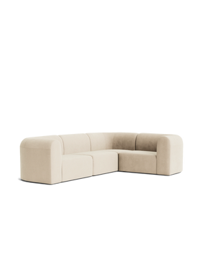 Berg RHF Closed Chaise Sofa - Corduroy Mist
