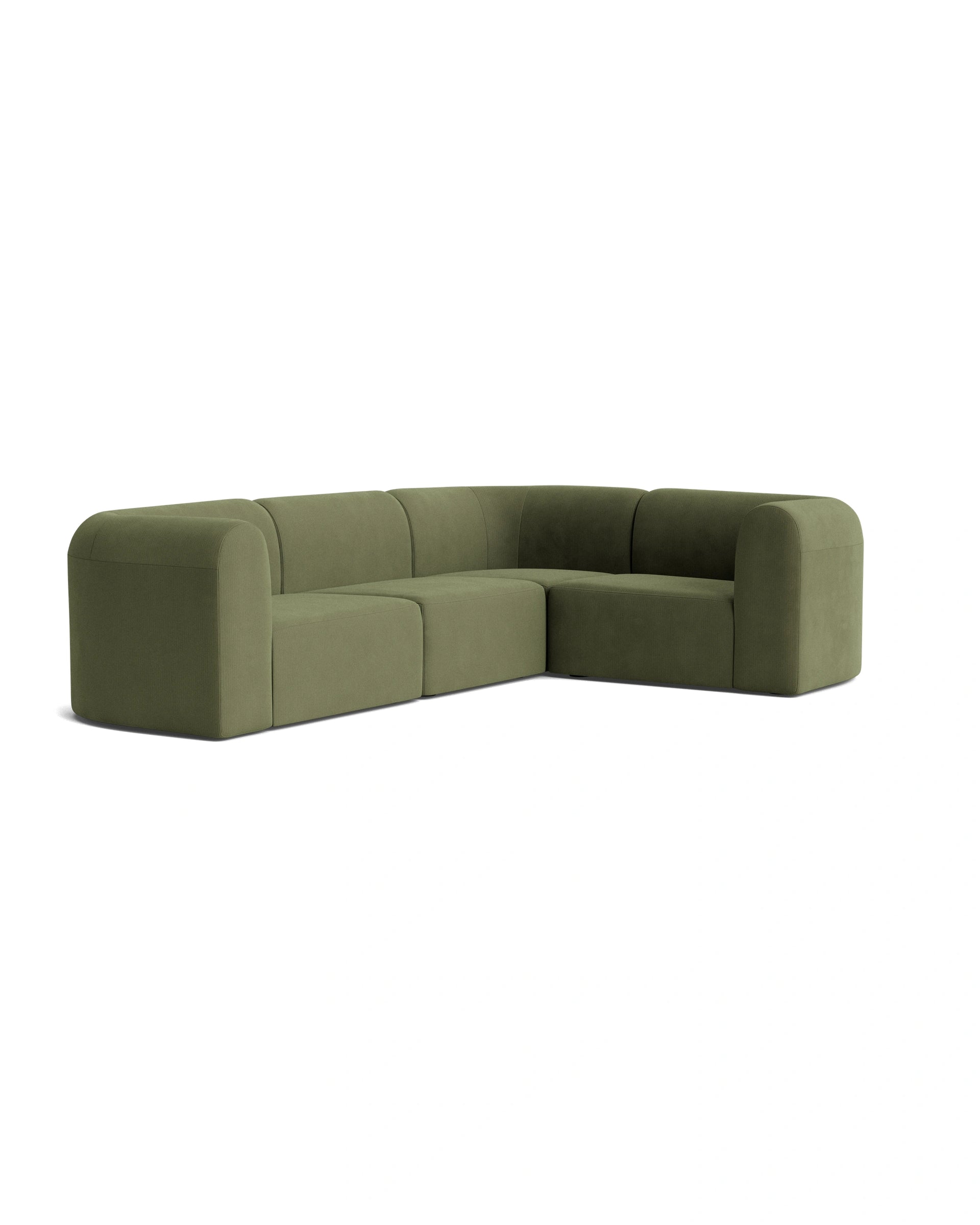 Berg RHF Closed Chaise Sofa - Corduroy Forest
