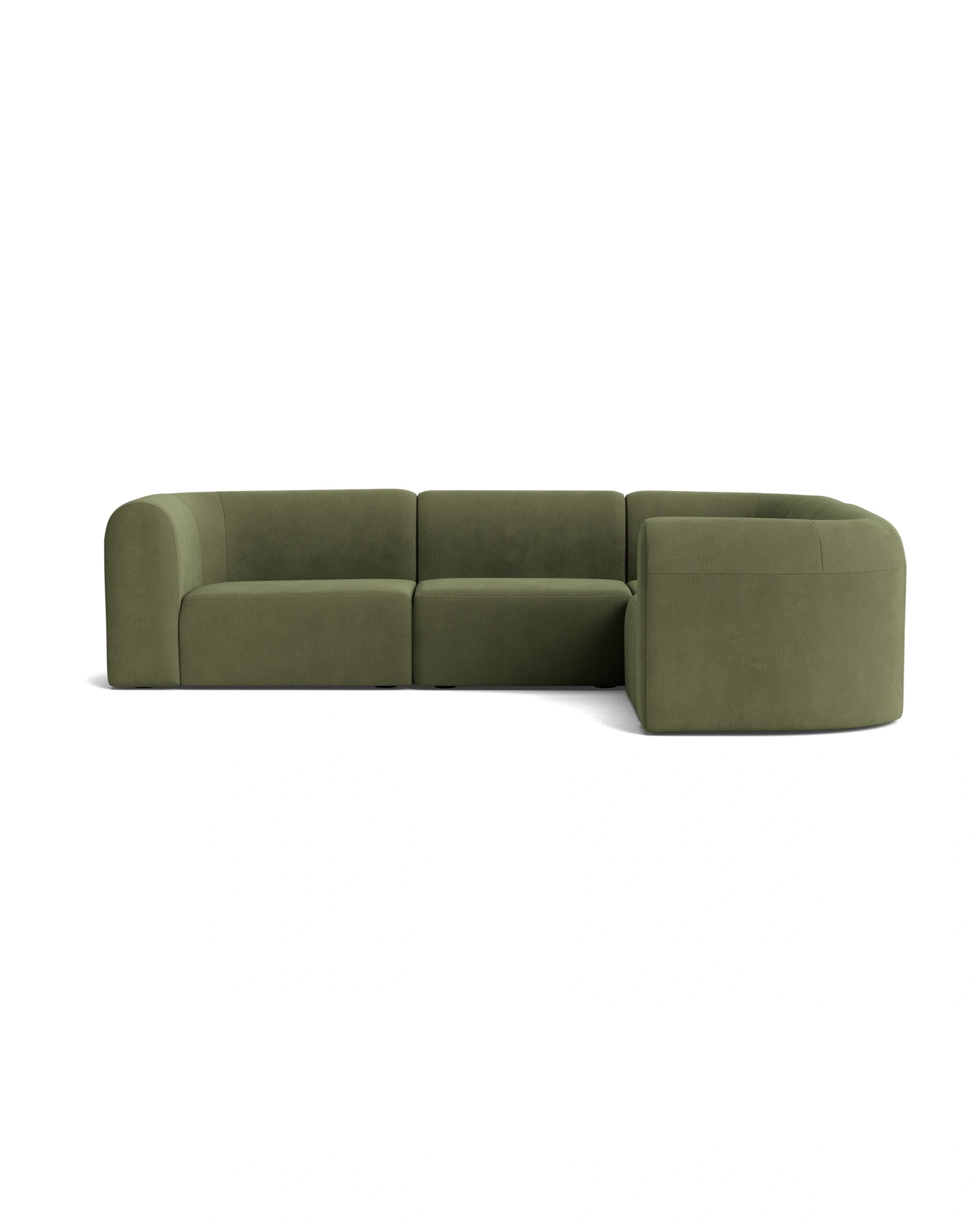 Berg RHF Closed Chaise Sofa - Corduroy Forest