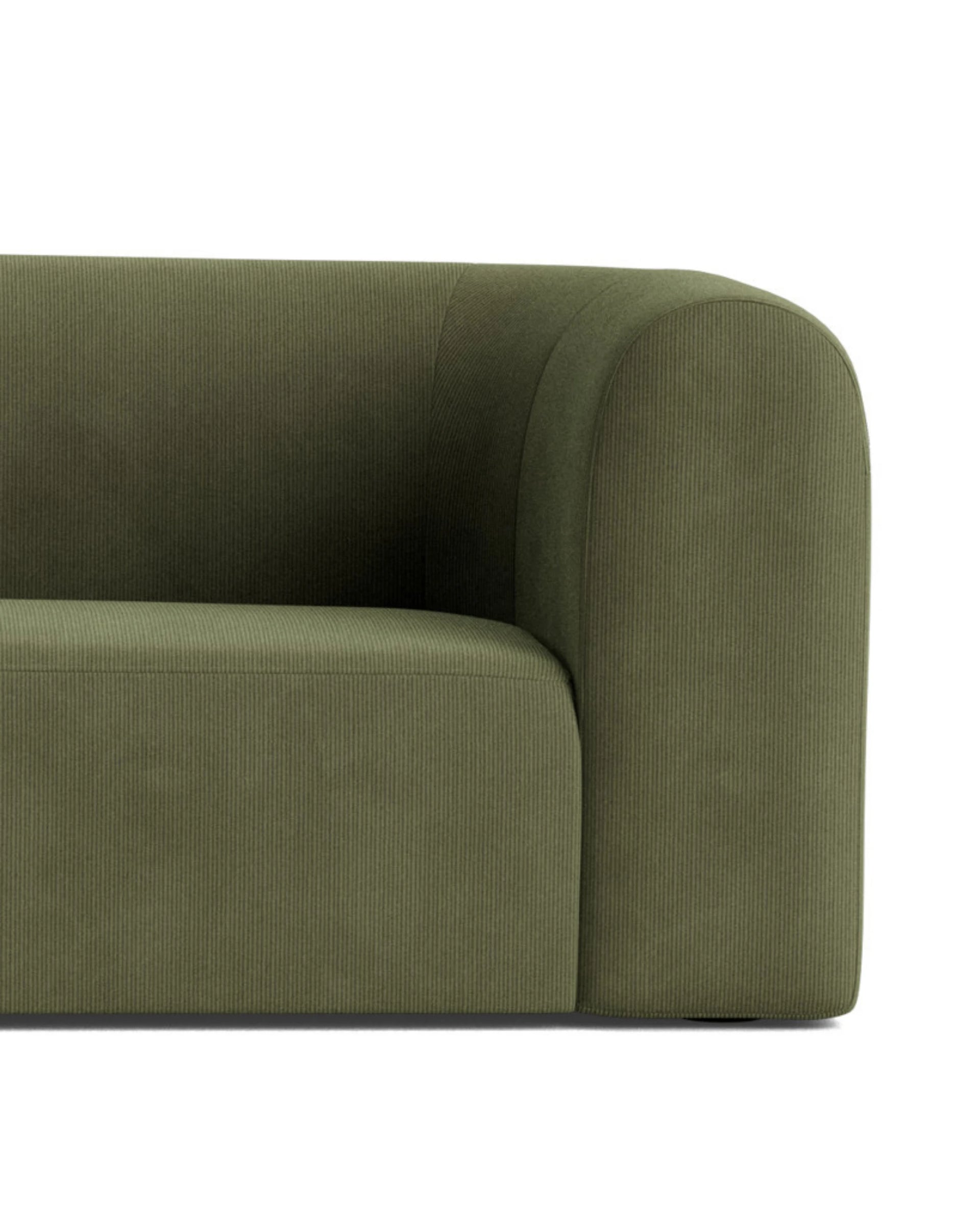 Berg RHF Closed Chaise Sofa - Corduroy Forest