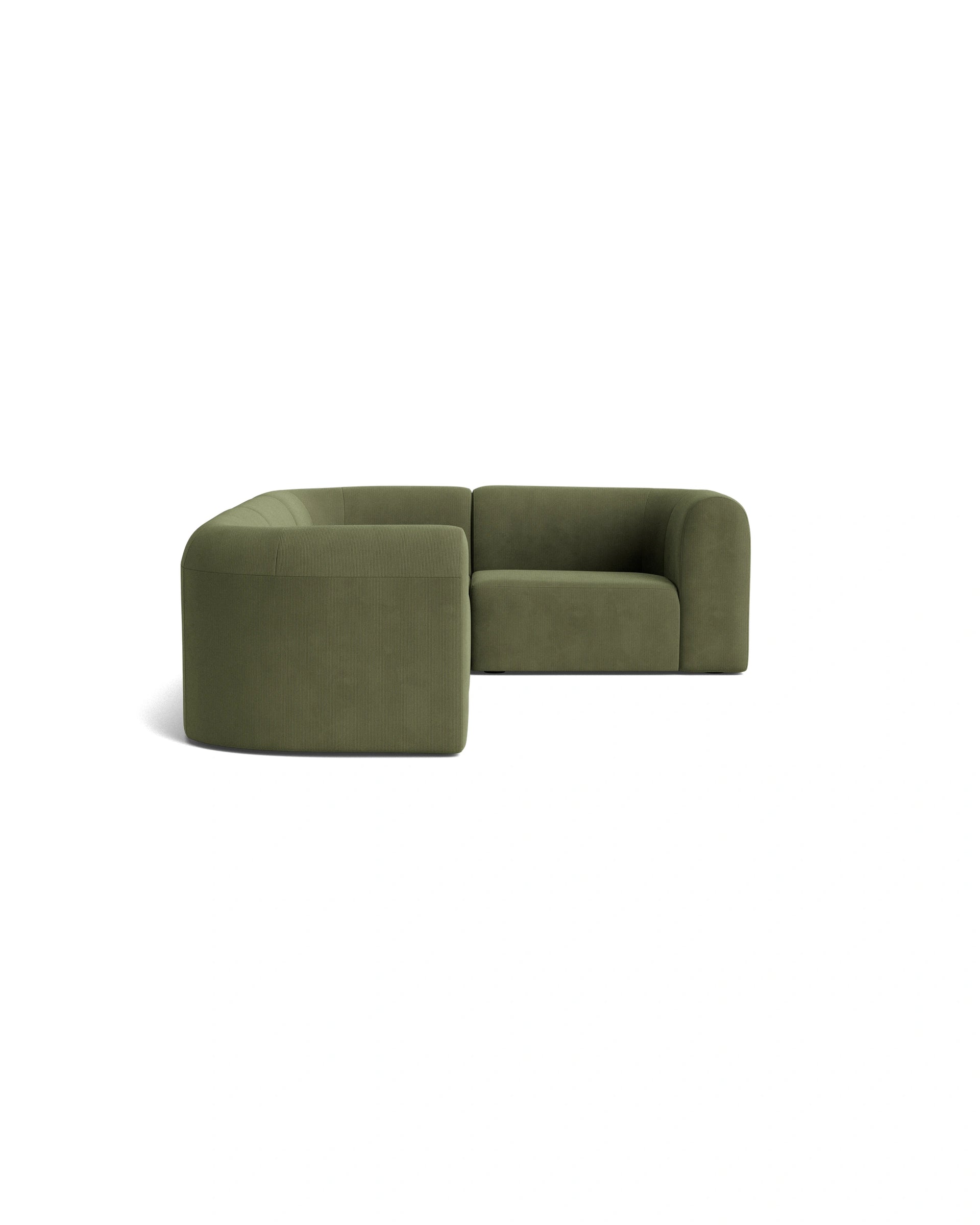 Berg RHF Closed Chaise Sofa - Corduroy Forest