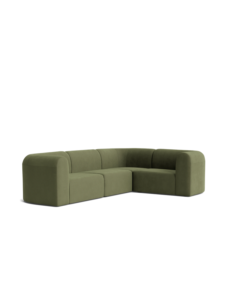 Berg RHF Closed Chaise Sofa - Corduroy Forest