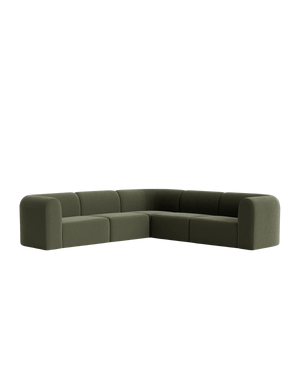 Berg Corner Sofa - Eden Leaf