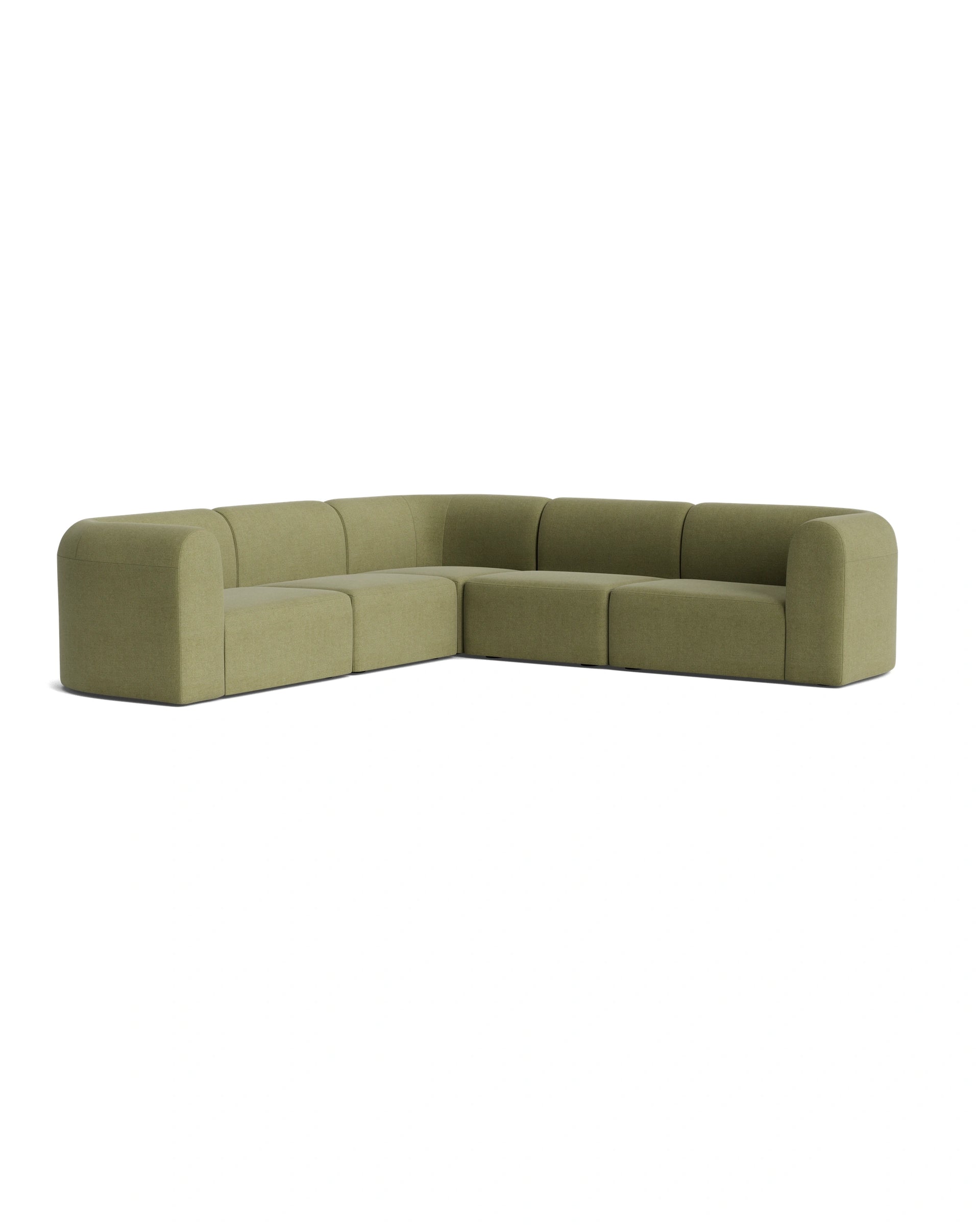 Berg Corner Sofa - Fossil Eucalyptus