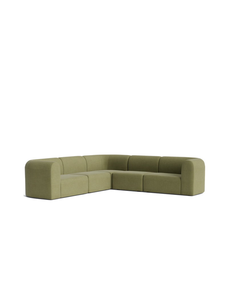 Berg Corner Sofa - Fossil Eucalyptus