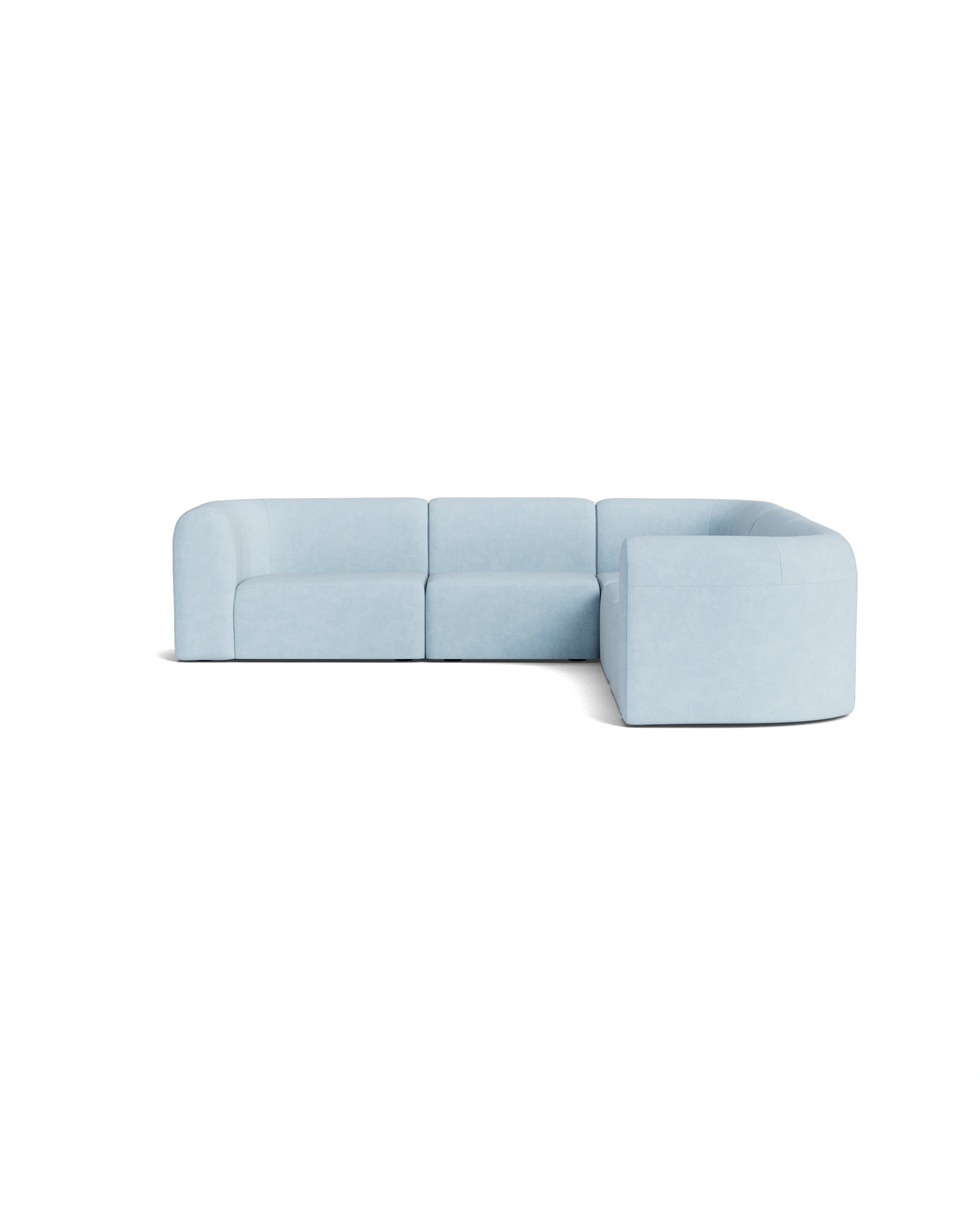 Berg Corner Sofa - Fossil Powder Blue