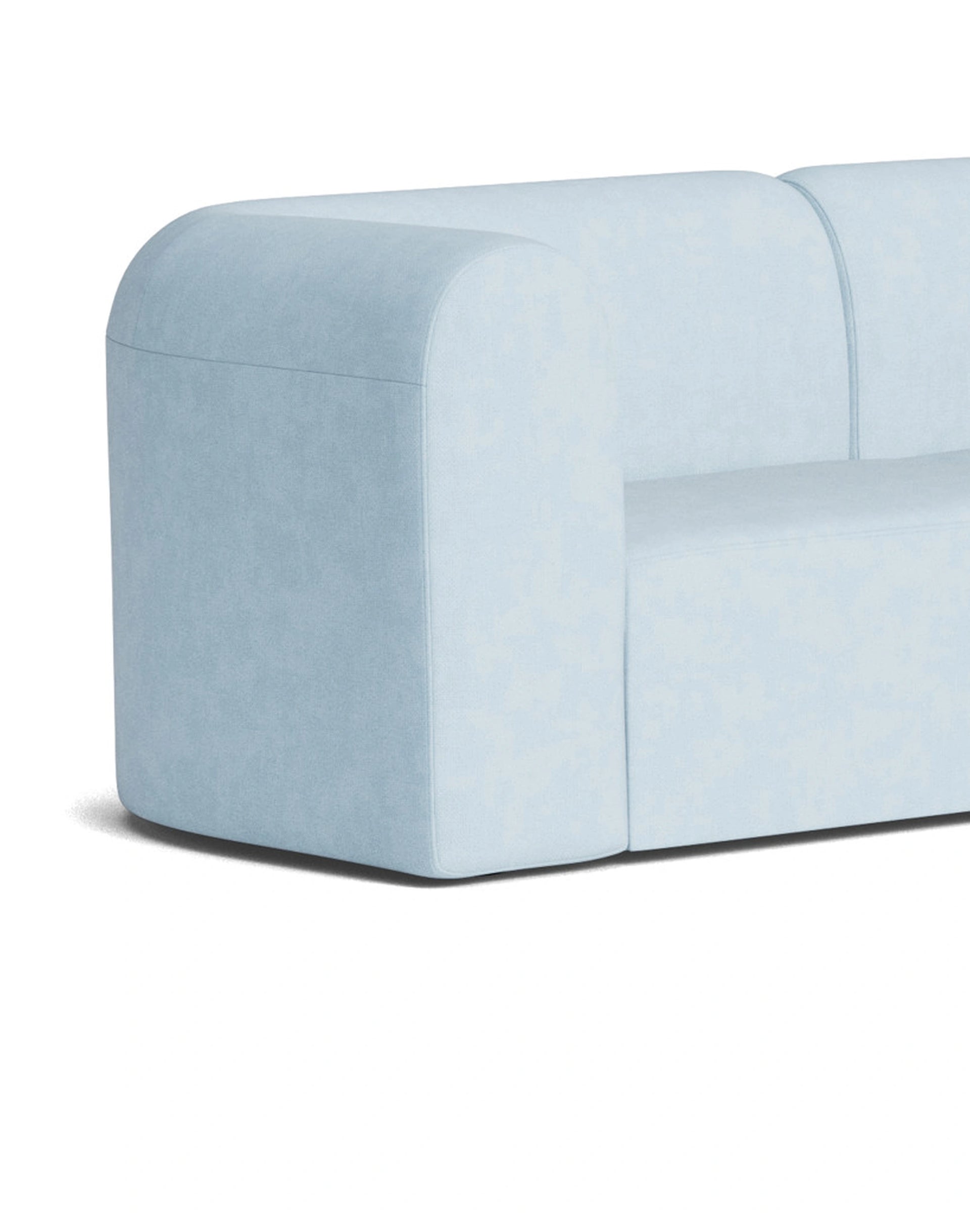 Berg Corner Sofa - Fossil Powder Blue
