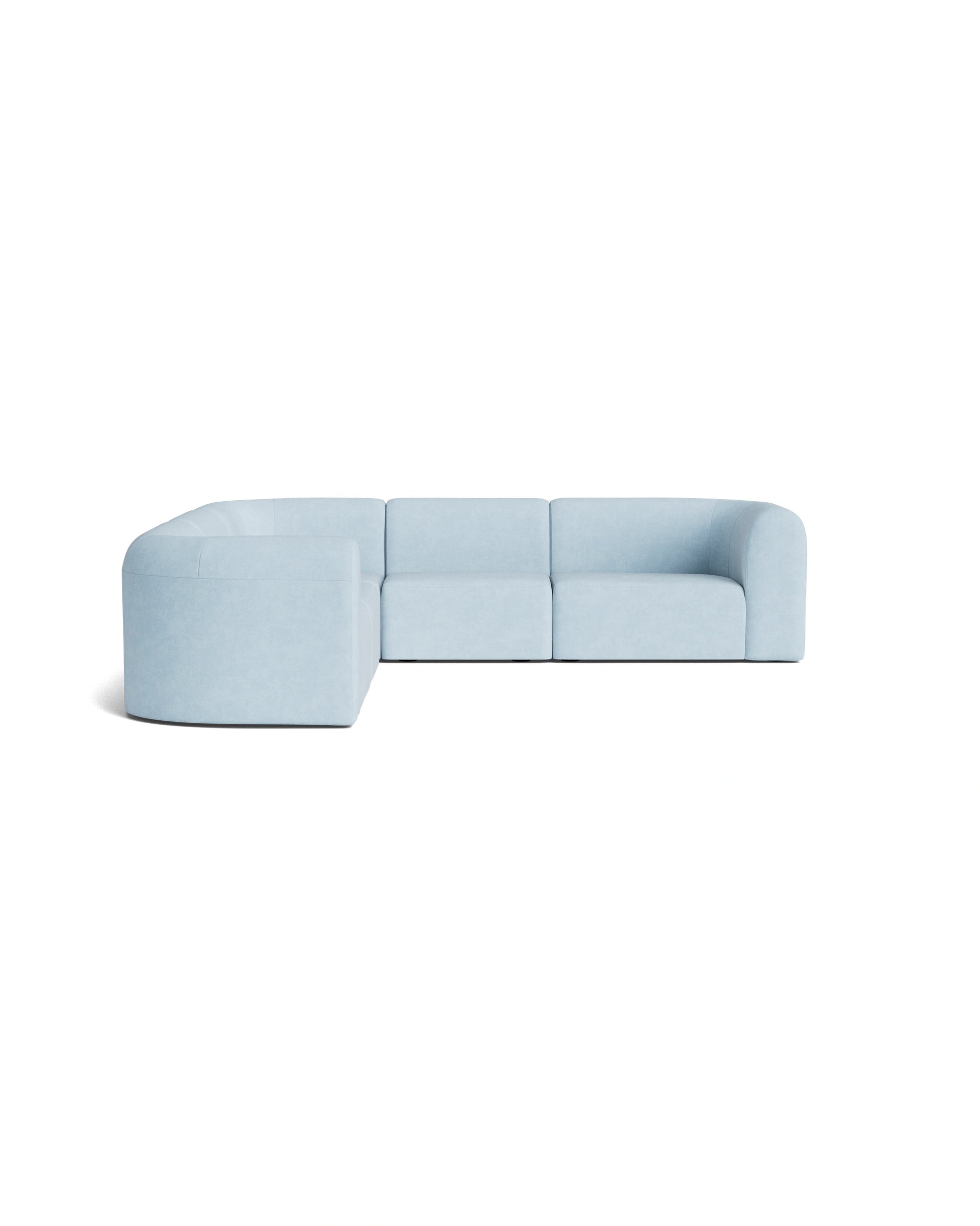 Berg Corner Sofa - Fossil Powder Blue