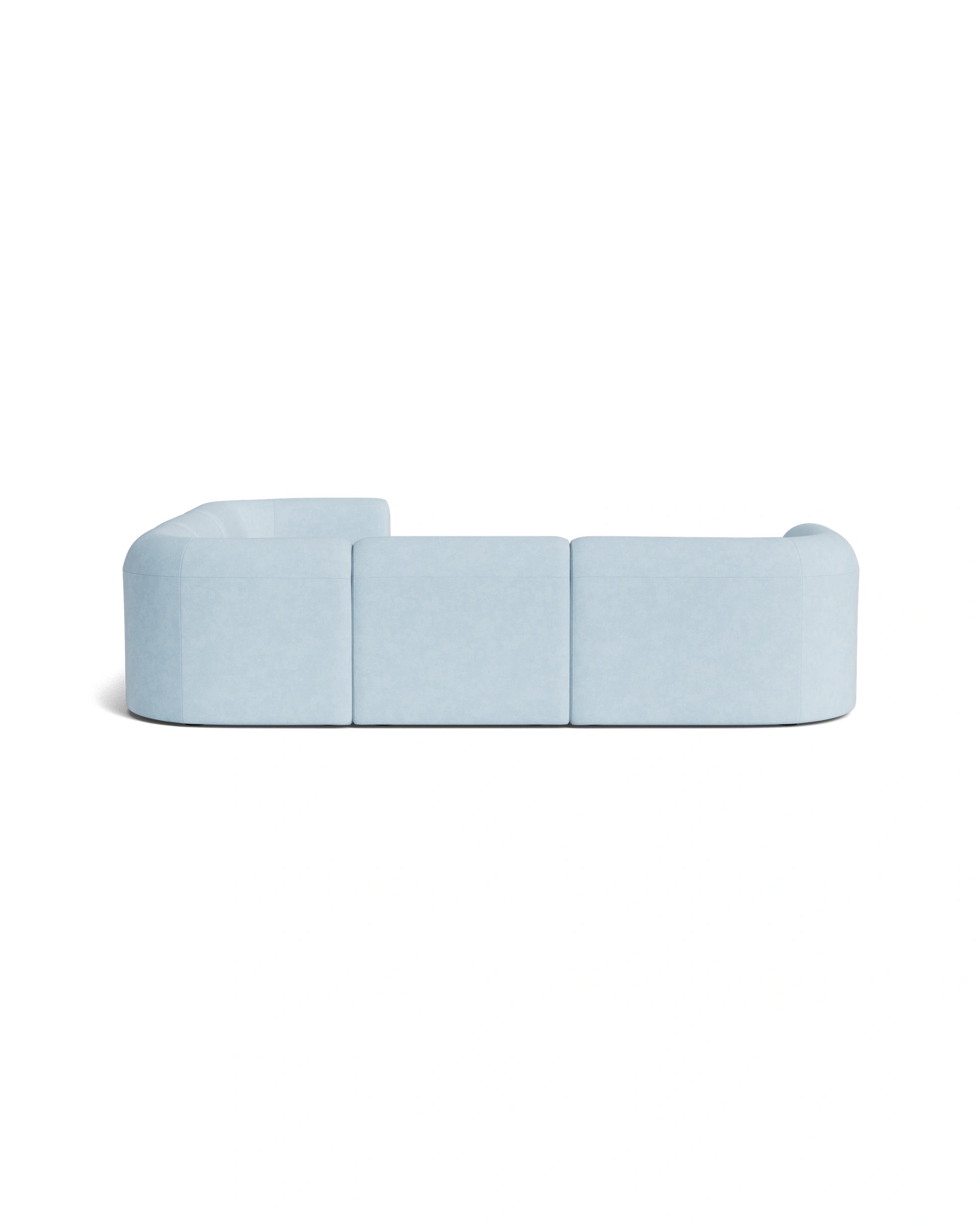 Berg Corner Sofa - Fossil Powder Blue
