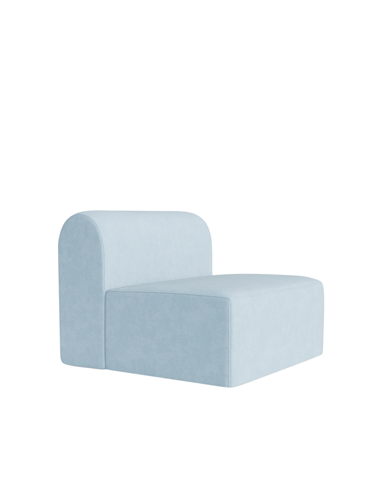 Berg Armless Middle Module - Fossil Powder Blue