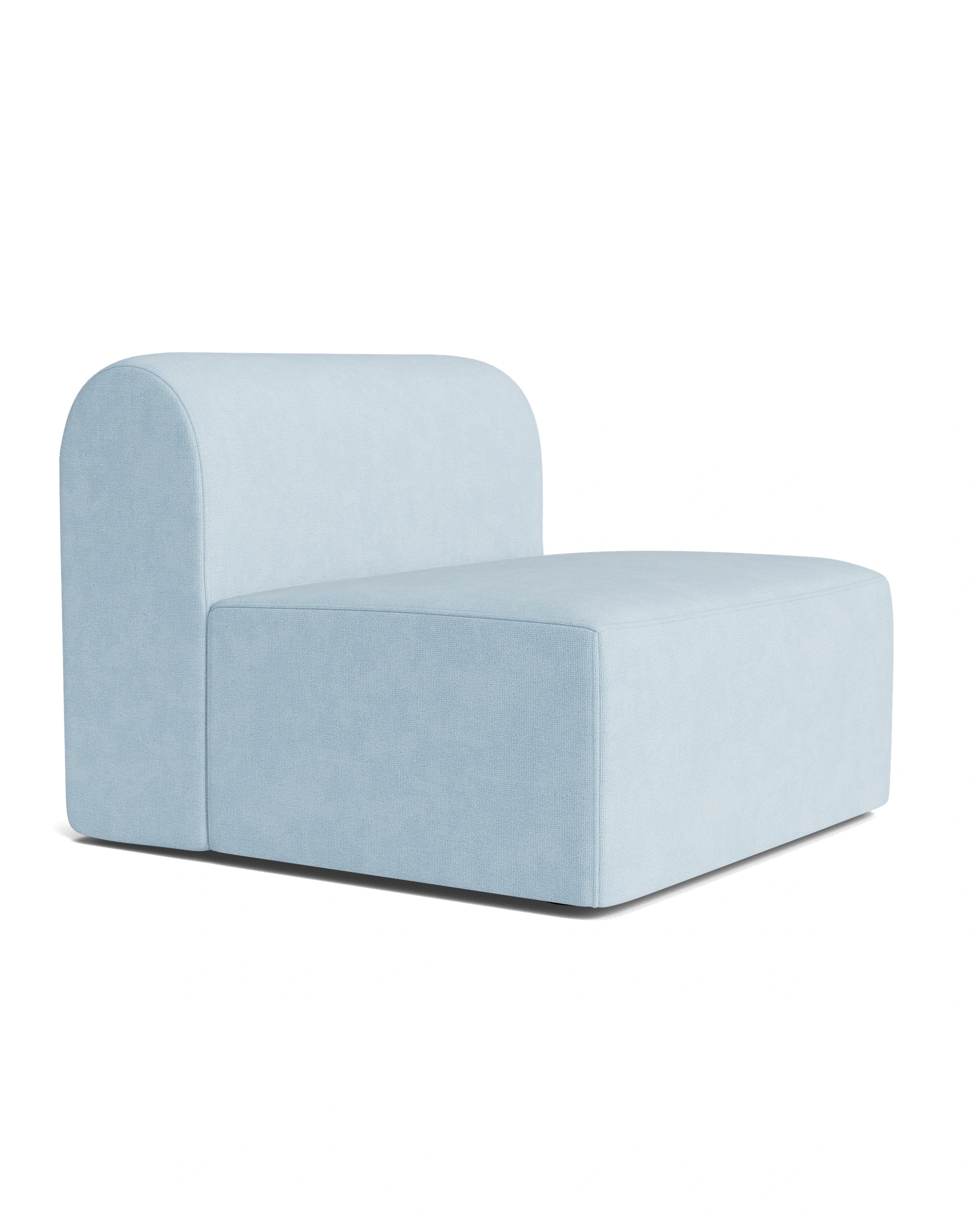 Berg Armless Middle Module - Fossil Powder Blue