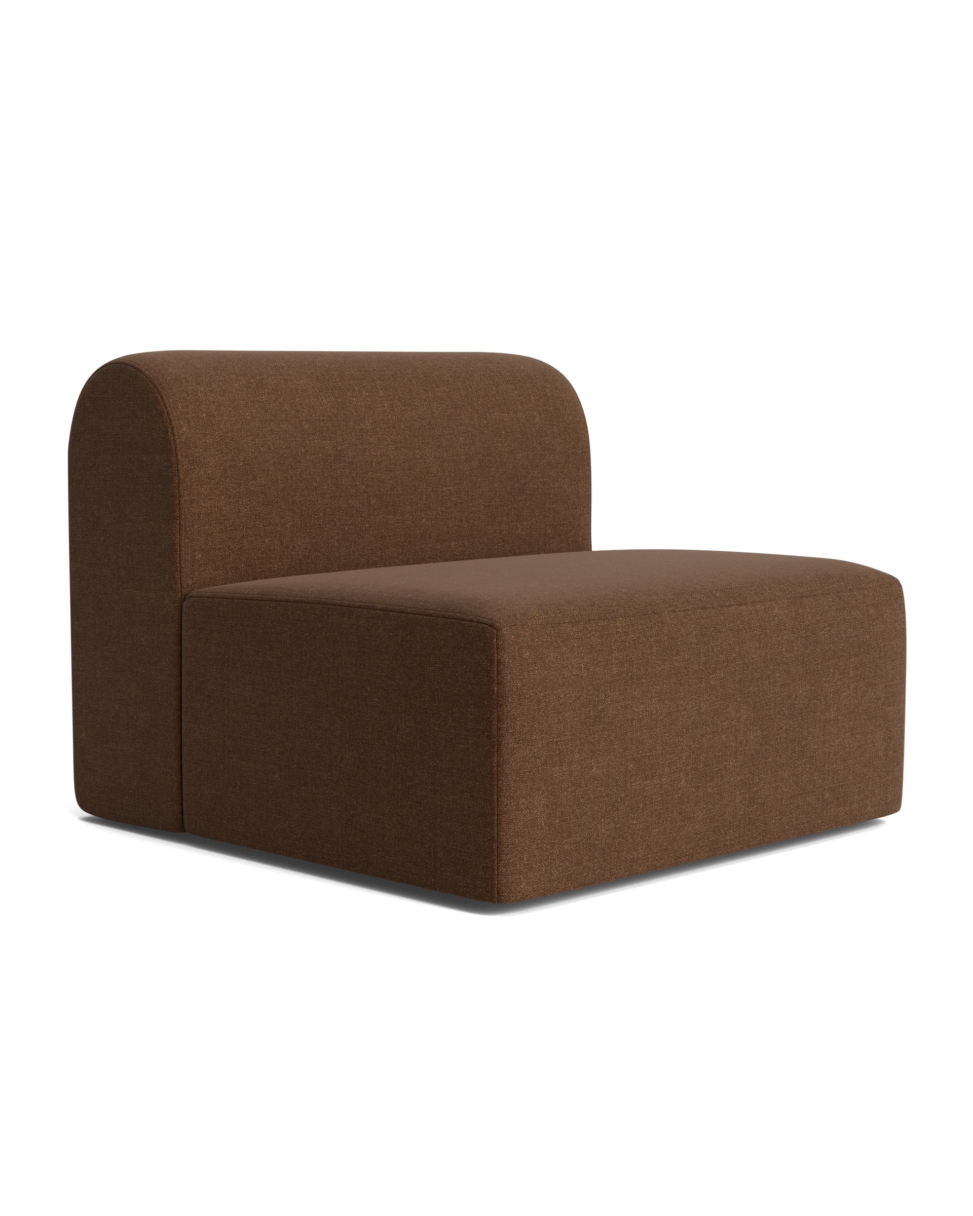 Berg Armless Middle Module - Fossil Chocolate