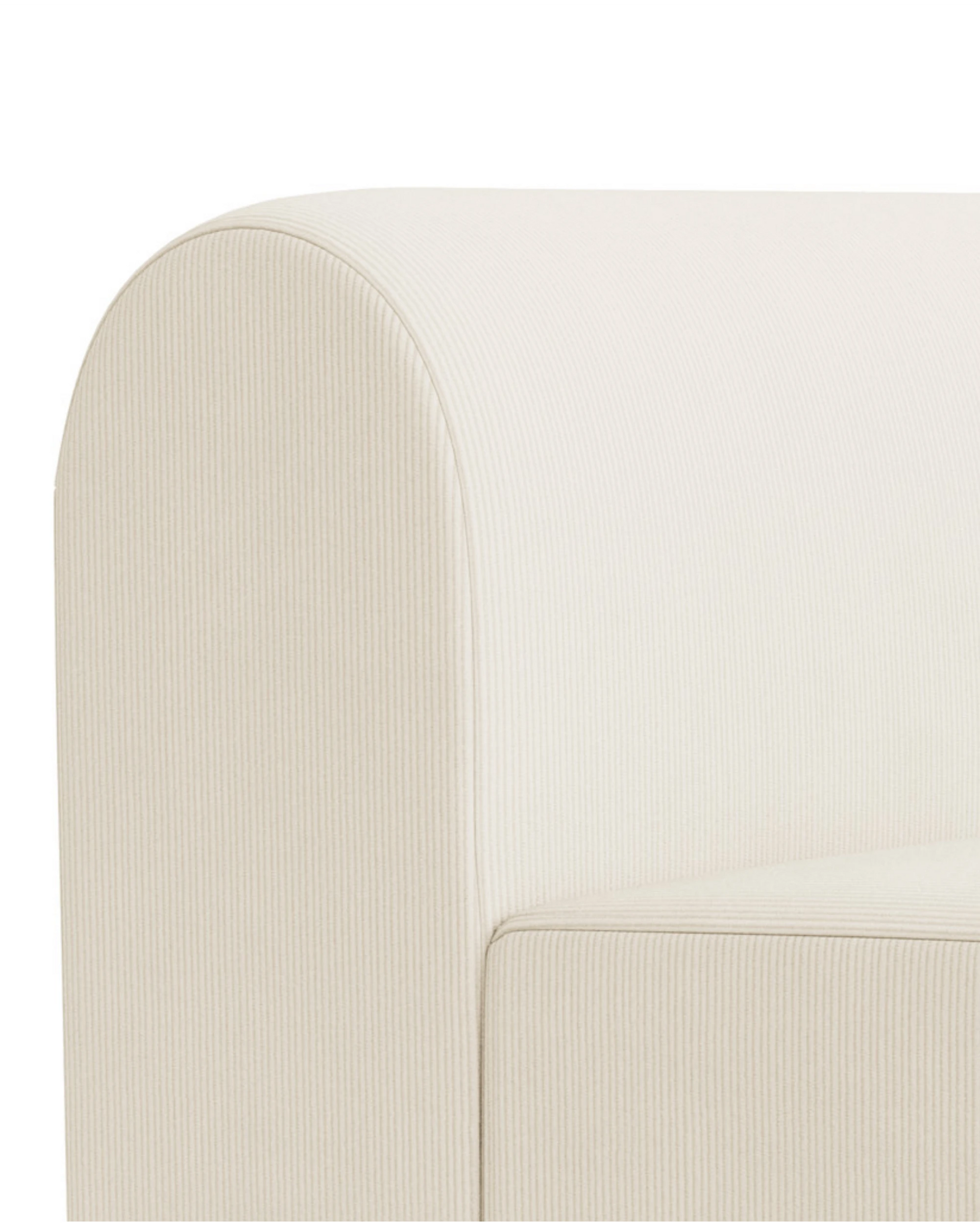 Berg Armless Middle Module - Corduroy Off White