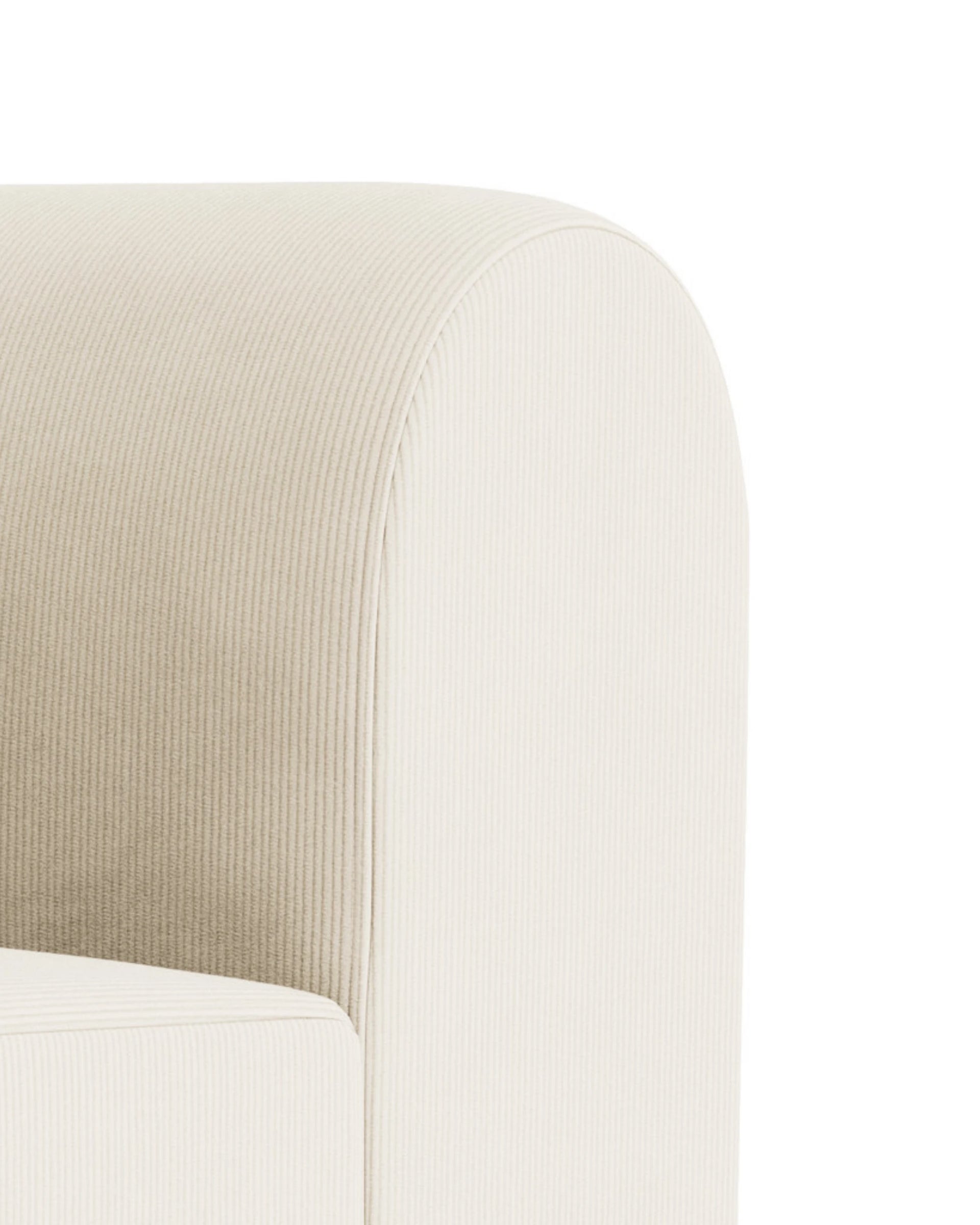 Berg Armless Middle Module - Corduroy Off White