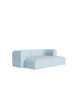 Berg Pit Sofa - Fossil Powder Blue