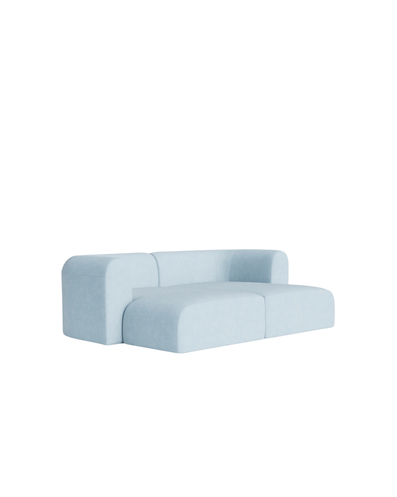 Berg Pit Sofa - Fossil Powder Blue